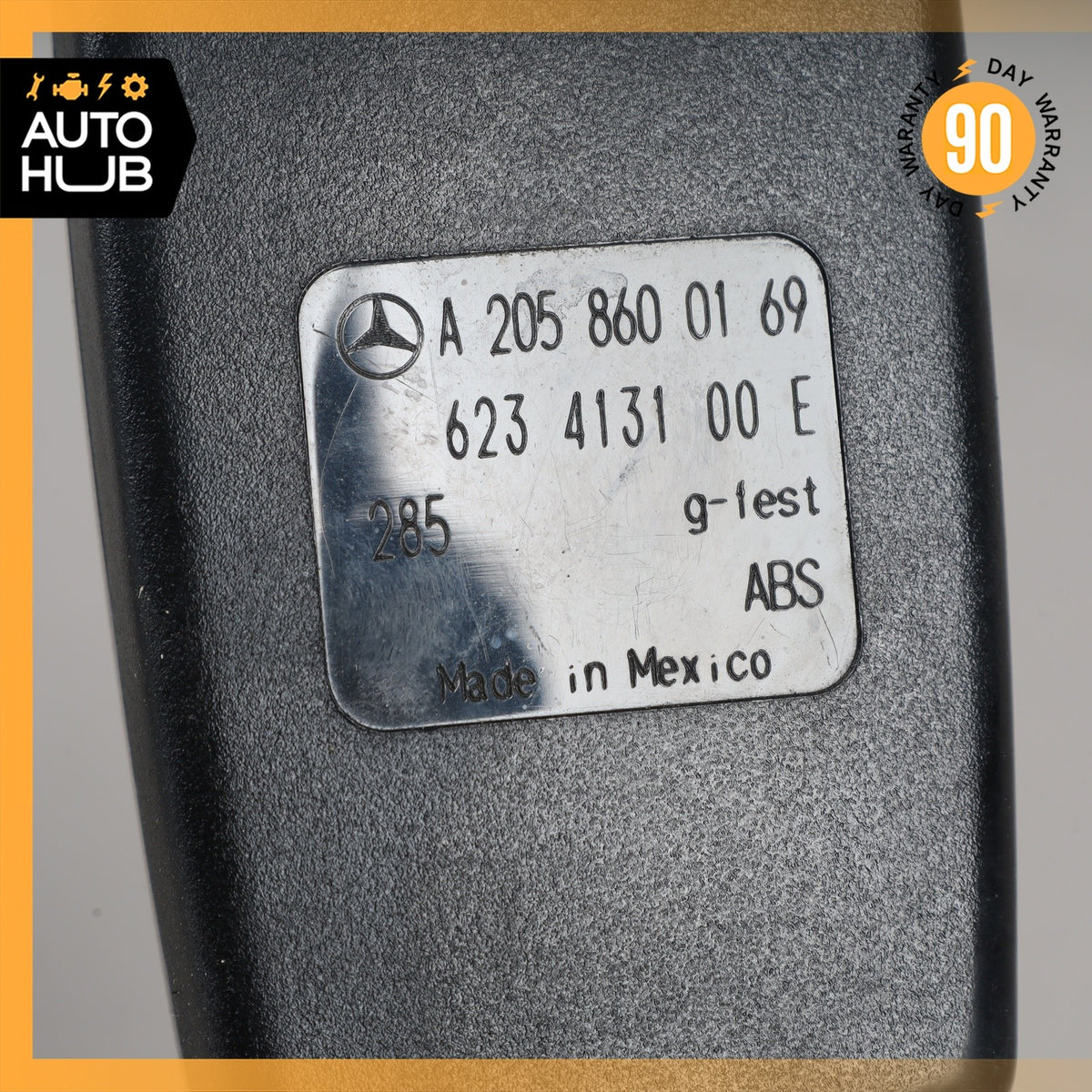 15-18 Mercedes W205 C300 C43 AMG Seat Belt Buckle Front Right or Left Side OEM - photo 4