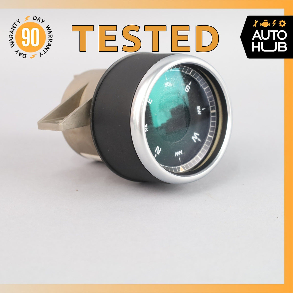 11-18 Porsche Cayenne 958 Turbo GTS Center Dashboard Compass 7P5919107F OEM - photo 1