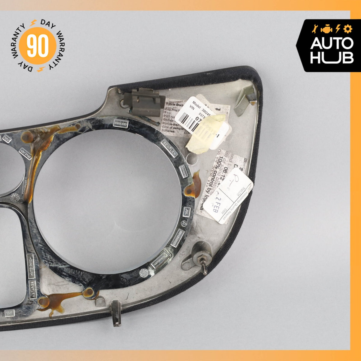 03-13 Bentley Continental Flying Spur Dash Panel Speedometer Bezel Trim OEM 67k - photo 9