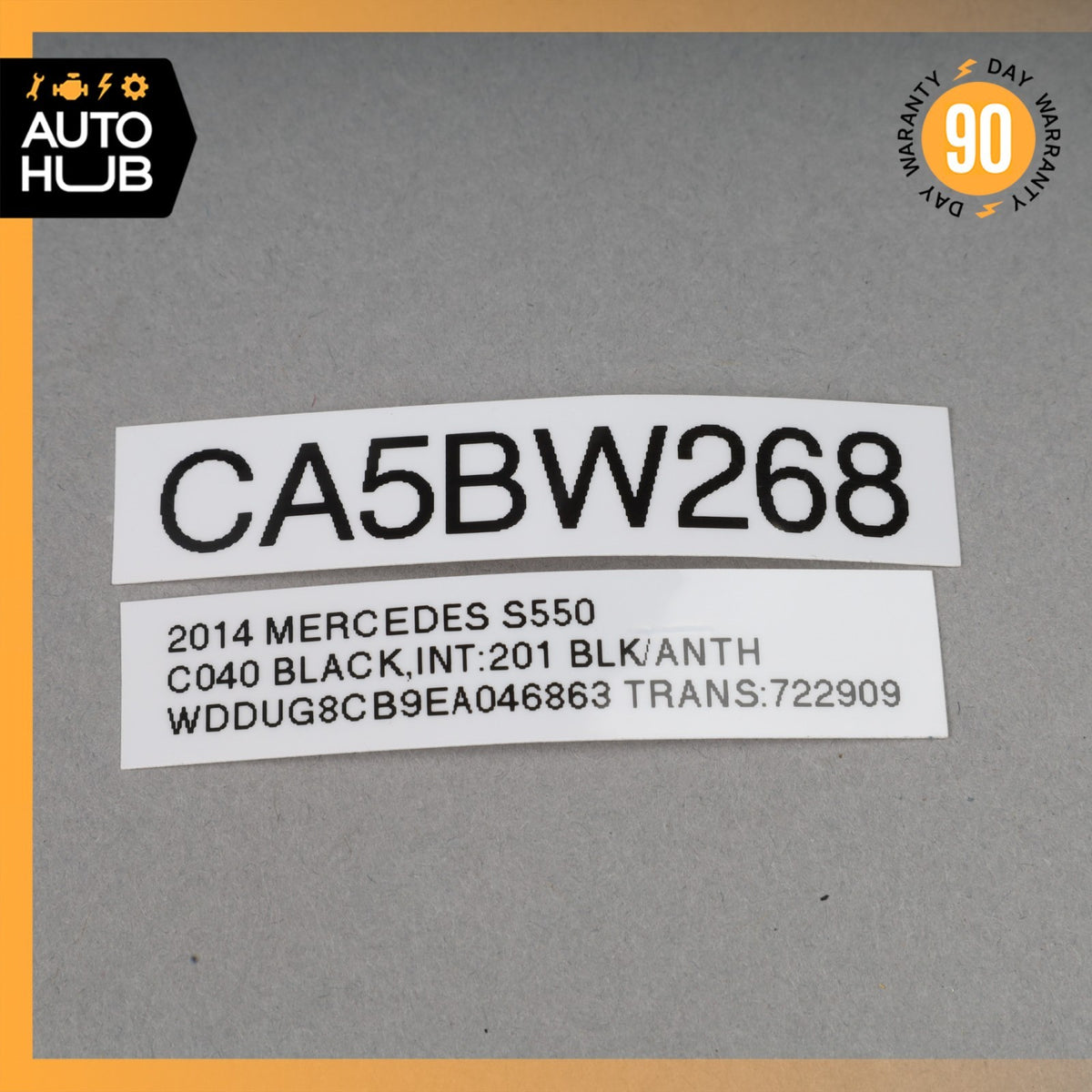 14-20 Mercedes W222 S550 Sedan Rear Center Console AC Air Vent Trim Black OEM - photo 23