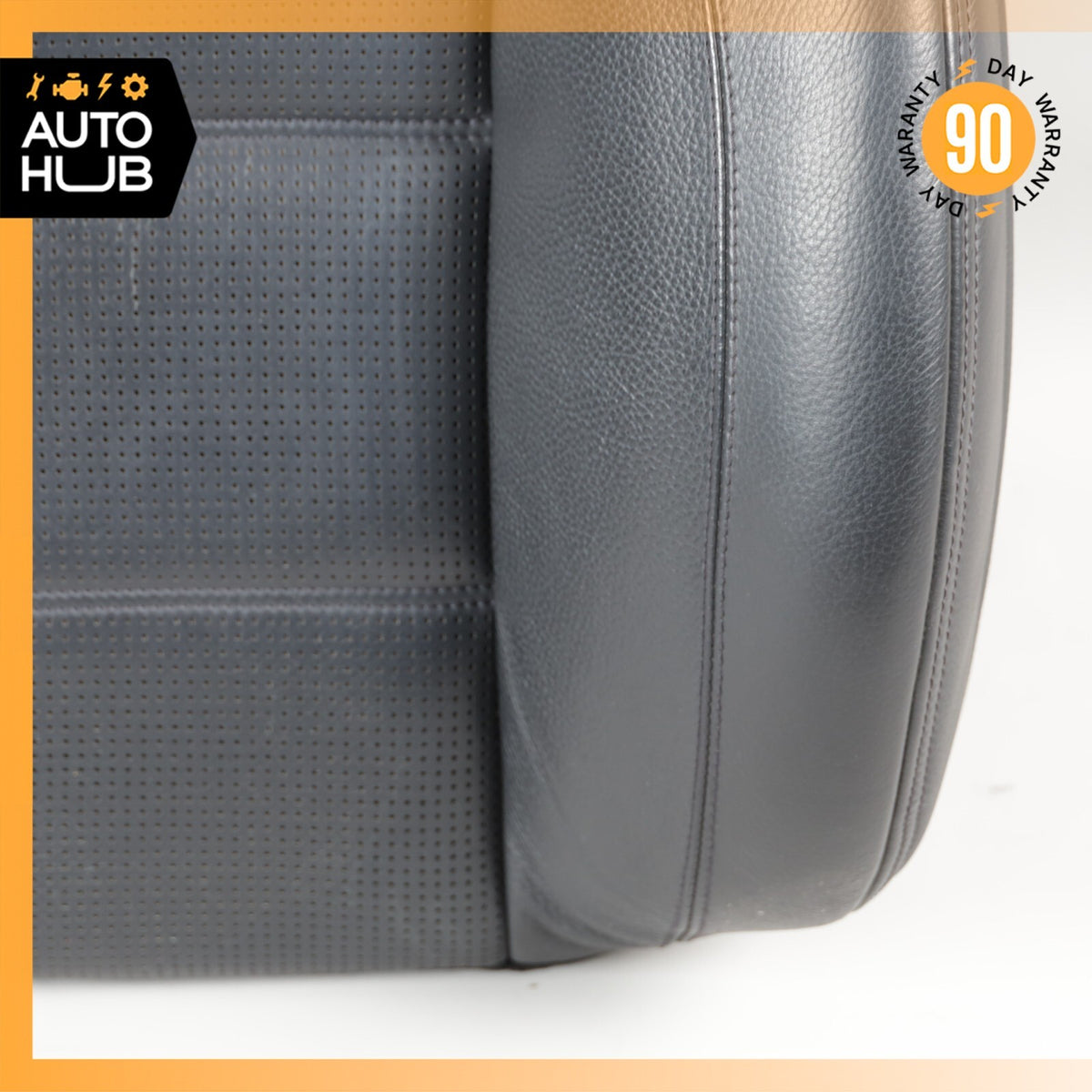 08-13 Mercedes W221 S63 AMG Front Left Driver Side Seat Upper Cushion Black OEM - photo 4