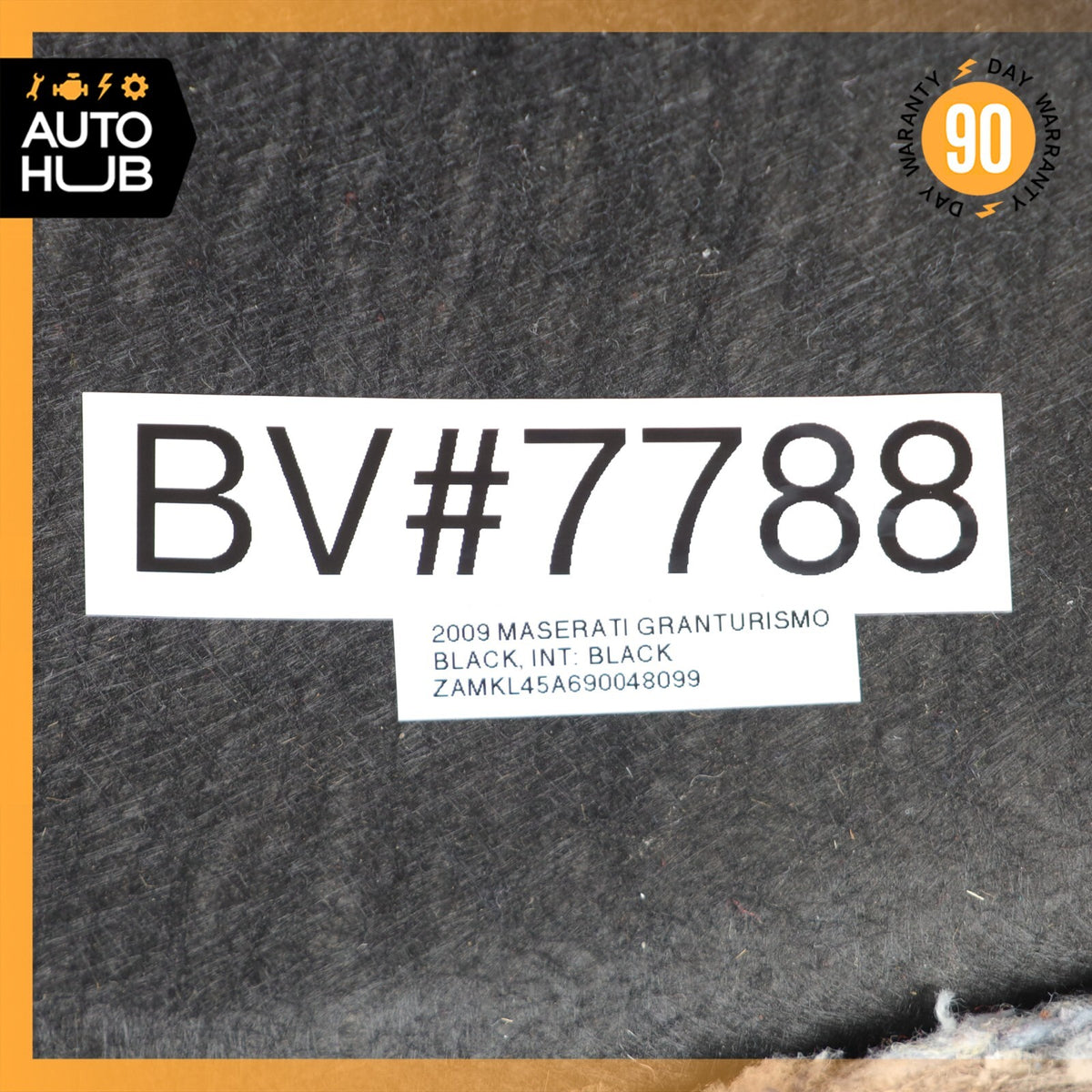 08-19 Maserati GranTurismo M145 Rear Left Side Trunk Floor Carpet Panel OEM - photo 12