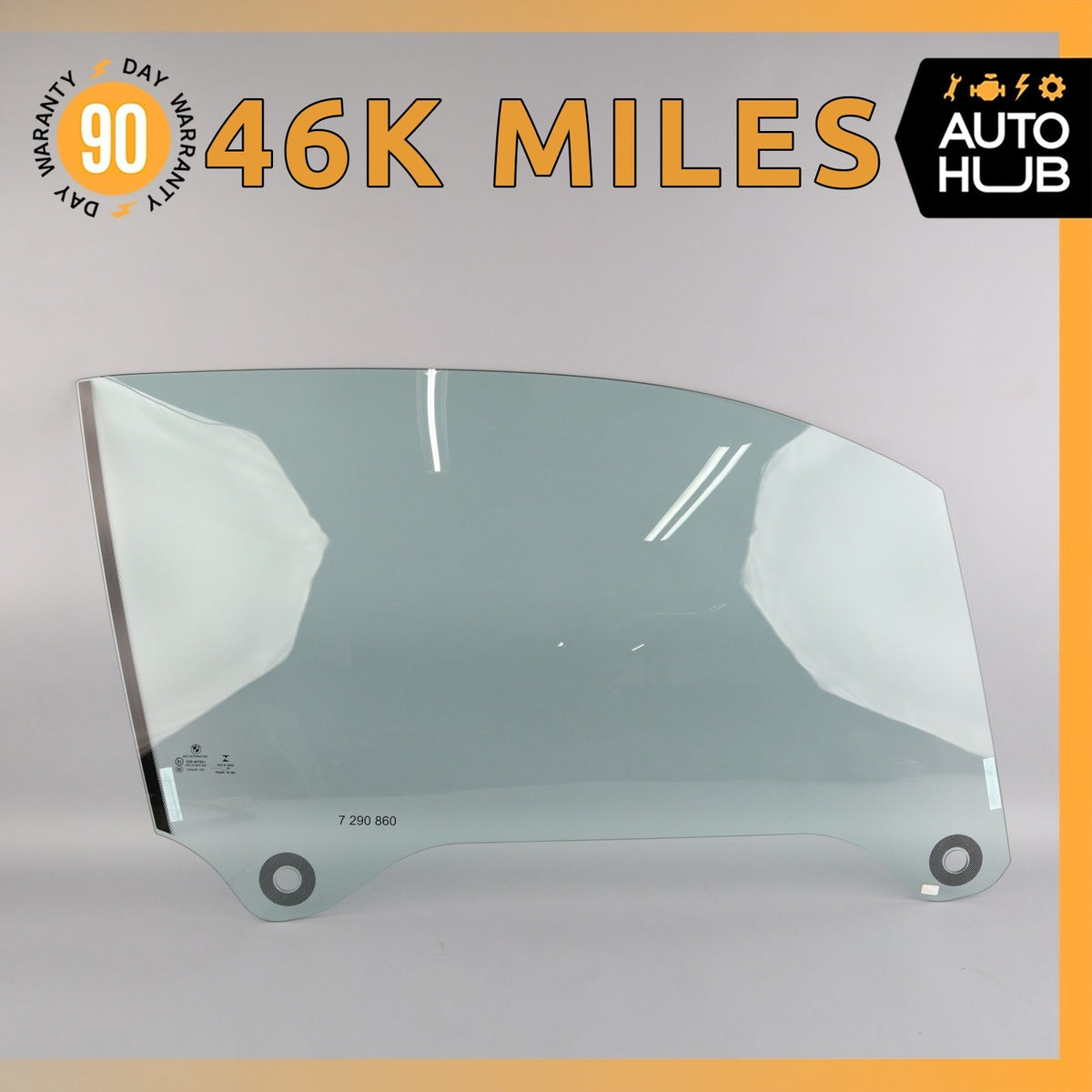 BMW i3 I01 Front Right Passenger Side Door Window Glass 7290860 OEM - photo 1