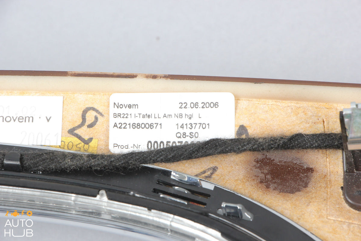 07-09 Mercedes W221 S450 S550 Center Dashboard and Door Panel Trim Set OEM - photo 11