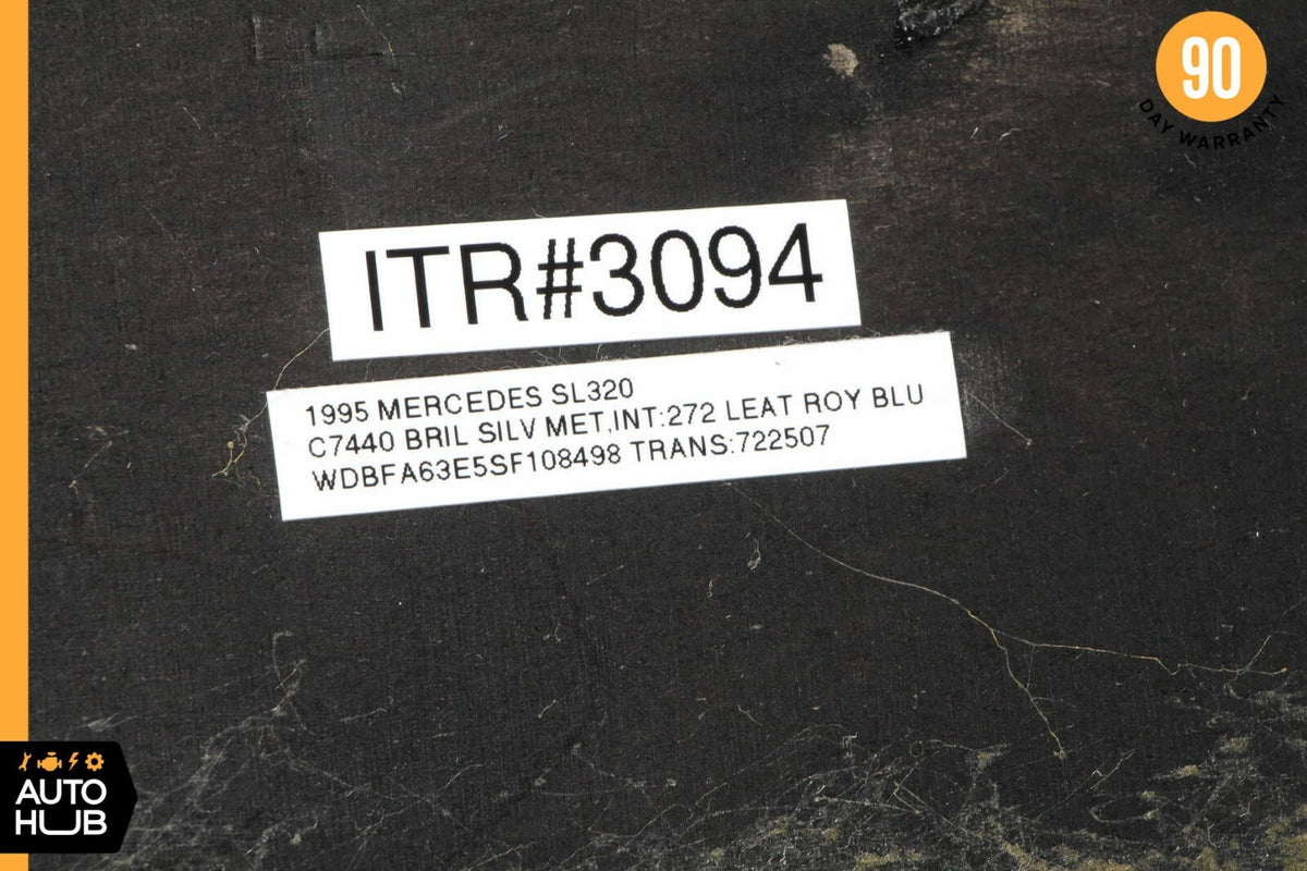 90-95 Mercedes R129 300SL SL320 Rear Carpet Storage Shelf Box Jump Seat Blue OEM - photo 12