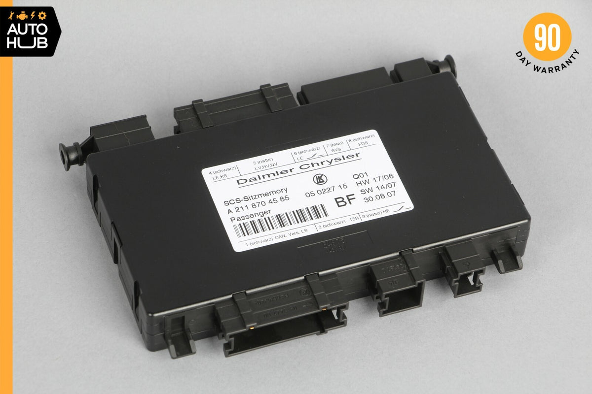 03-12 Mercedes W211 E350 CLS55 AMG SLK350 Front Right Seat Control Module OEM - photo 1
