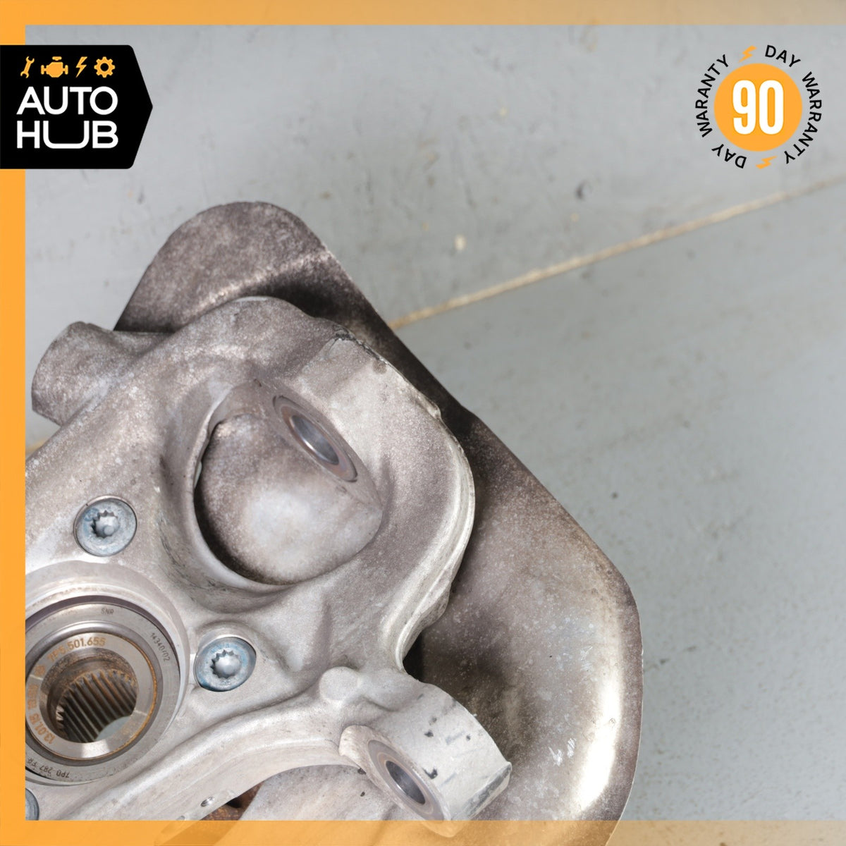 11-18 Porsche Cayenne 958 Front Left Knuckle Spindle 7P0615311B OEM - photo 18