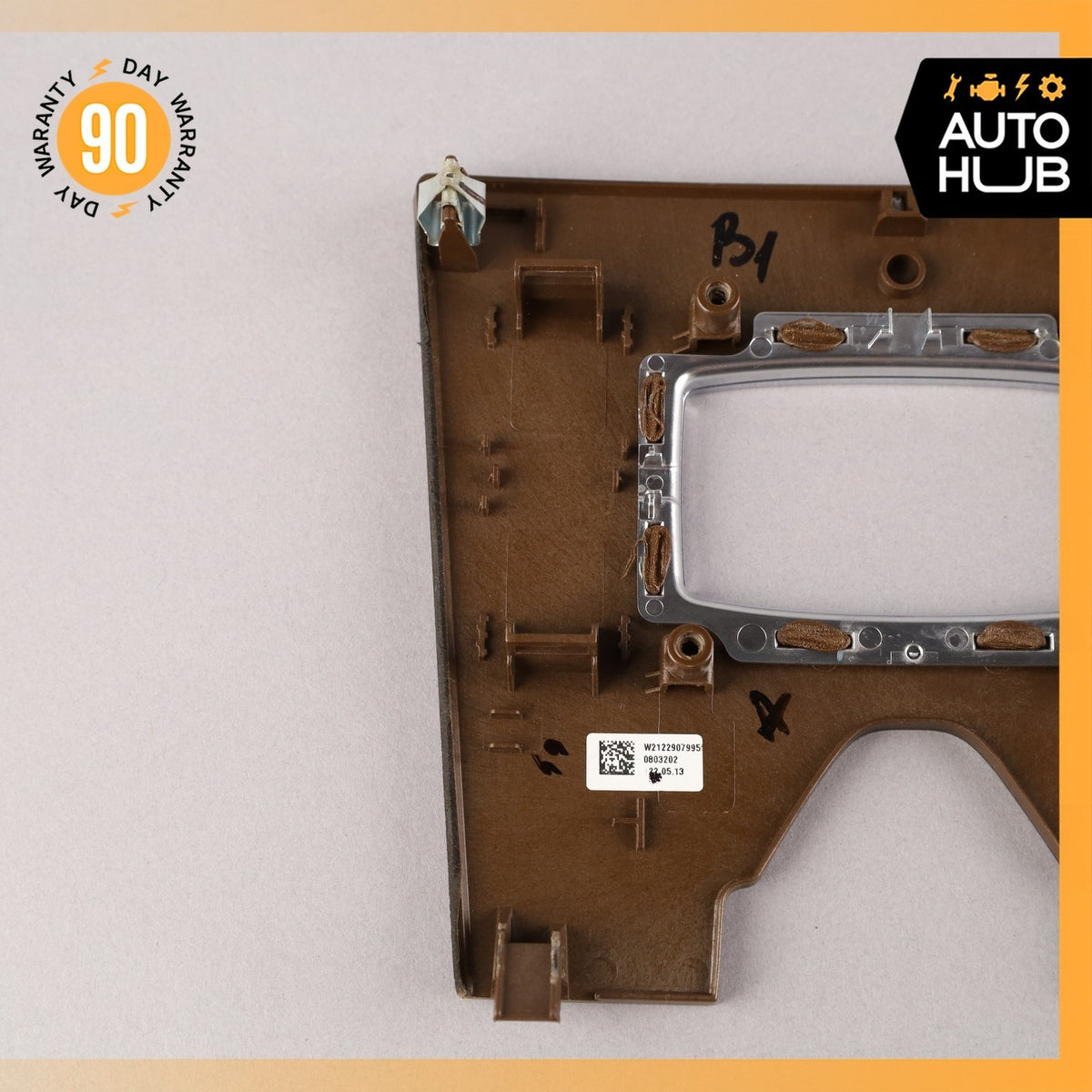 10-16 Mercedes W212 E350 E550 Center Console Switch Trim Bezel Wood OEM - photo 6
