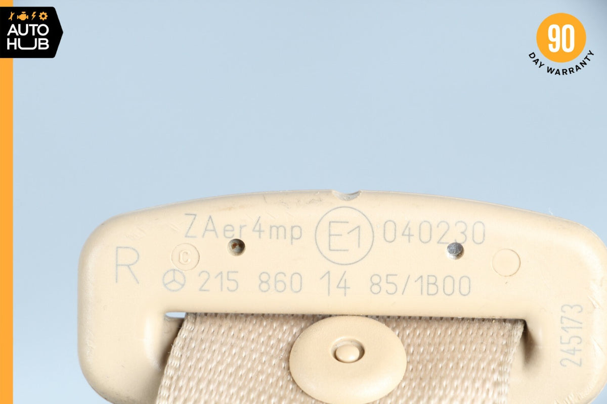 02-06 Mercedes W215 CL55 AMG CL500 Seat Belt Retractor Front Right Beige OEM - photo 11