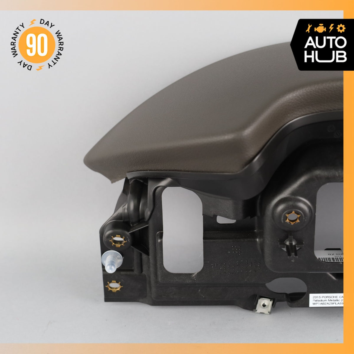 11-18 Porsche Cayenne 958 Upper Dashboard Dash Board Cluster Cover Brown OEM - photo 8