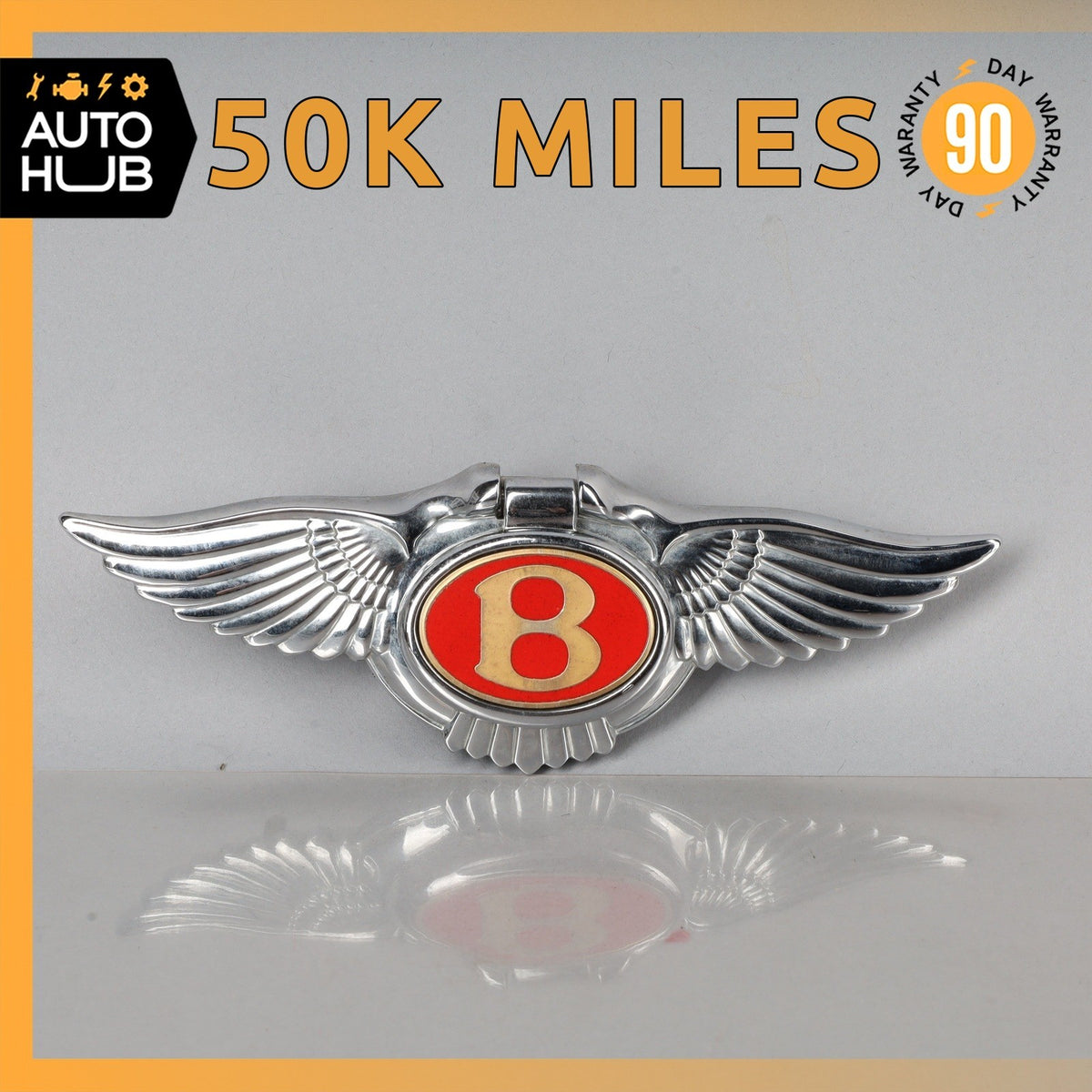 00-02 Bentley Arnage Trunk Lid Unlock Release Handle Emblem OEM 50k - photo 1