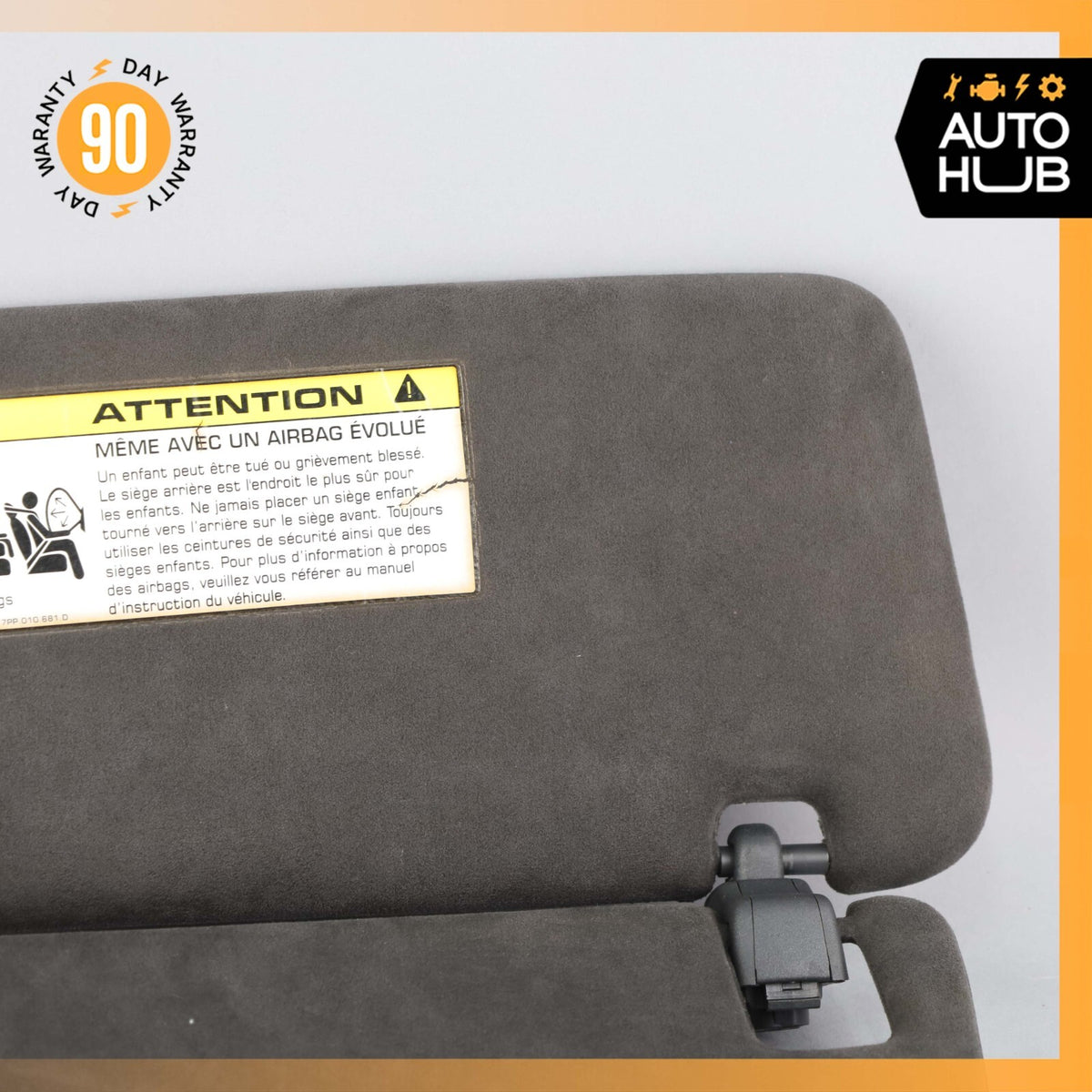 11-14 Porsche Cayenne 958 GTS Sun Visor Sunvisor Left Side Suede OEM 82k - photo 5