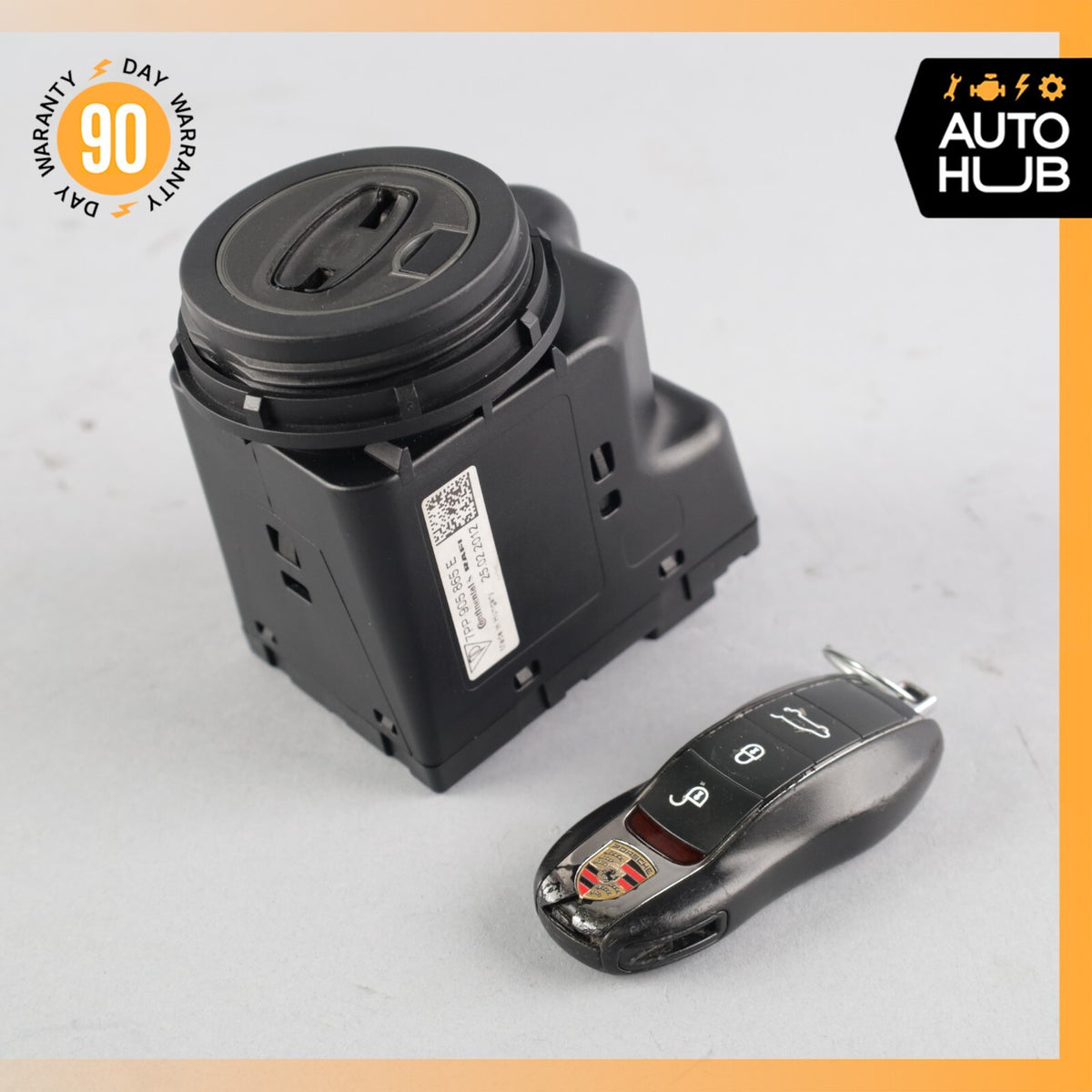 11-18 Porsche Cayenne 958 Start Ignition Switch Module w/ Key OEM - photo 2