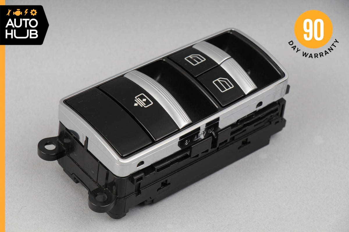 10-13 Mercedes W221 S550 S400 S63 Rear Window Glass & Shade Regulator Switch OEM - photo 6
