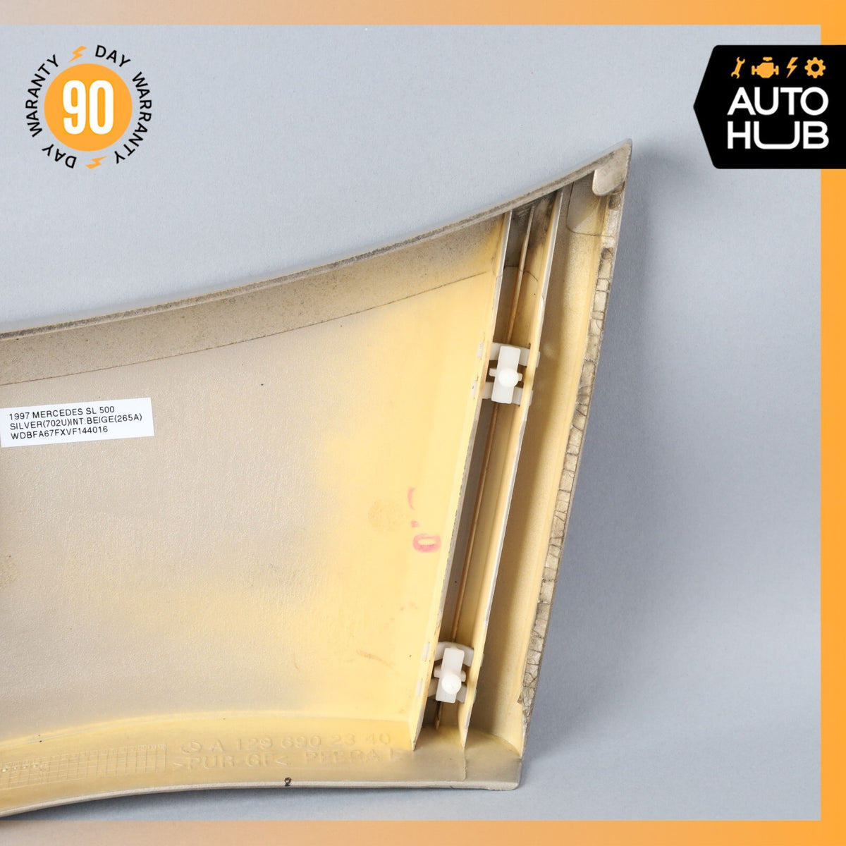 90-02 Mercedes R129 SL500 SL320 500SL Left Driver Side Quarter Panel Trim OEM - photo 5