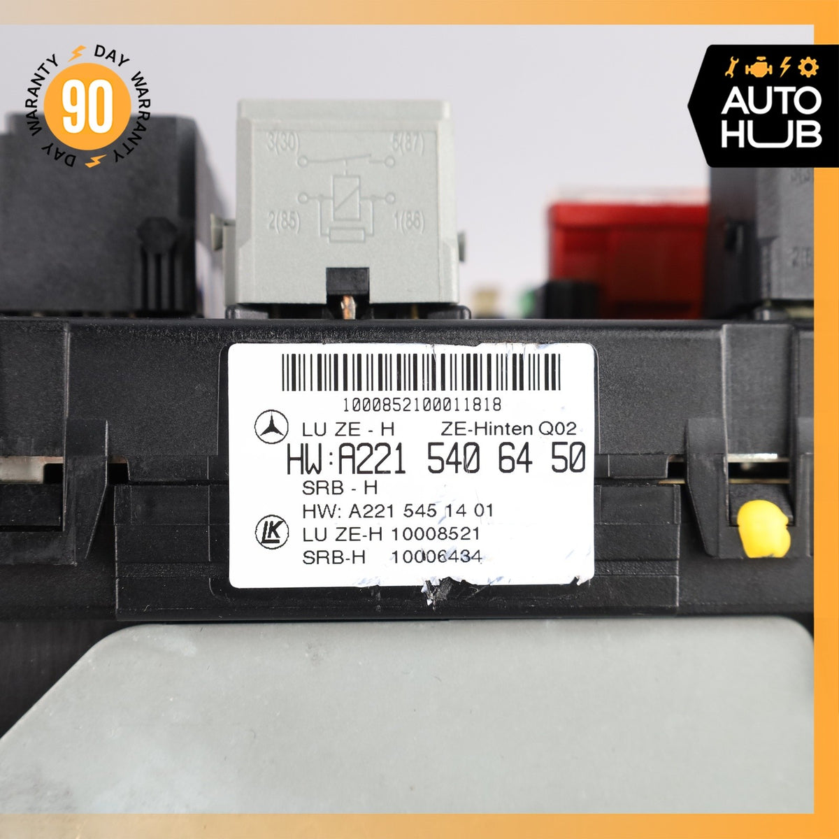 07-09 Mercedes W221 S63 S450 CL550 Rear Trunk Fuse Box Module 2215402550 OEM - photo 13