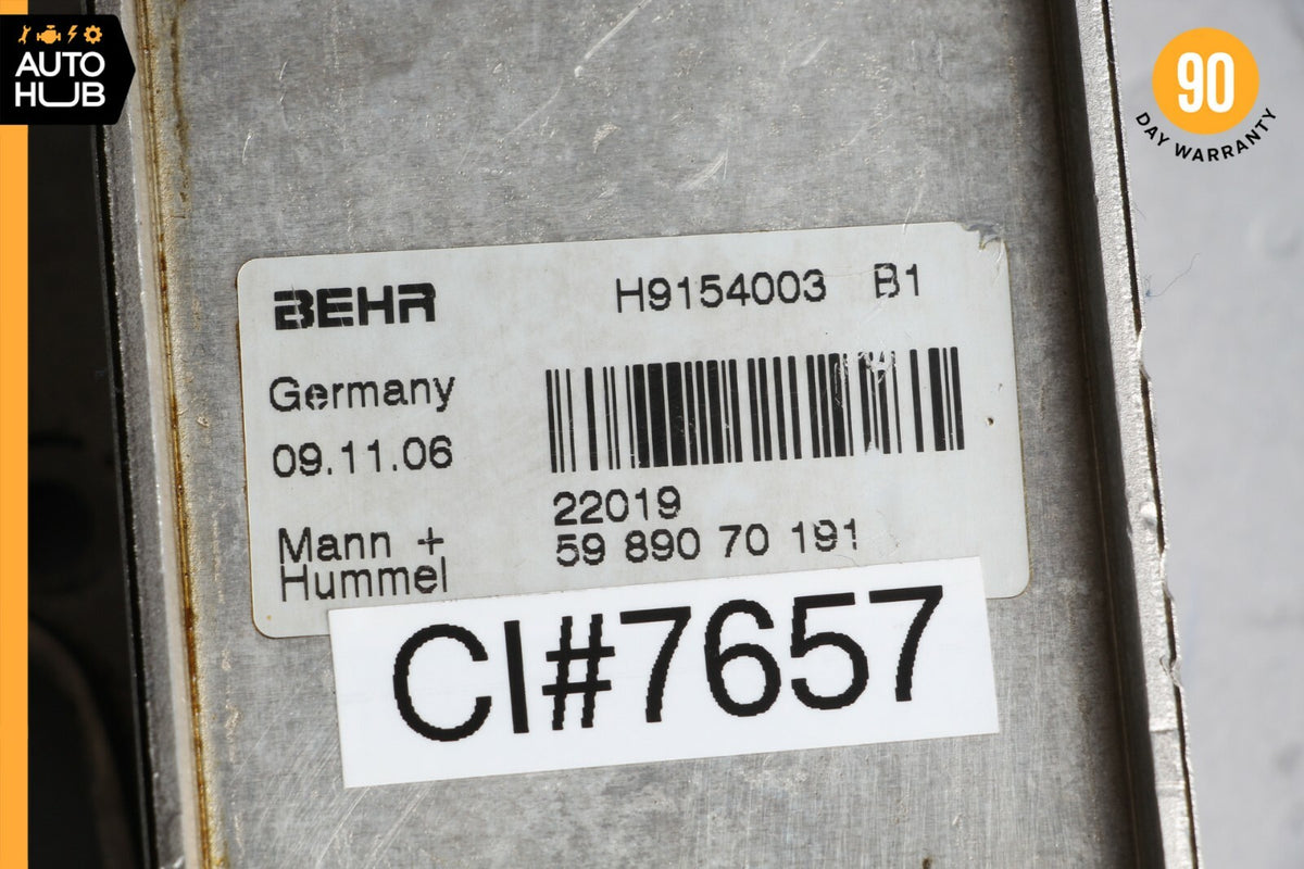 Mercedes W209 CLK350 SLK280 GL450 E550 Oil Filter Cooler Radiator H9154003 BEHR - photo 8