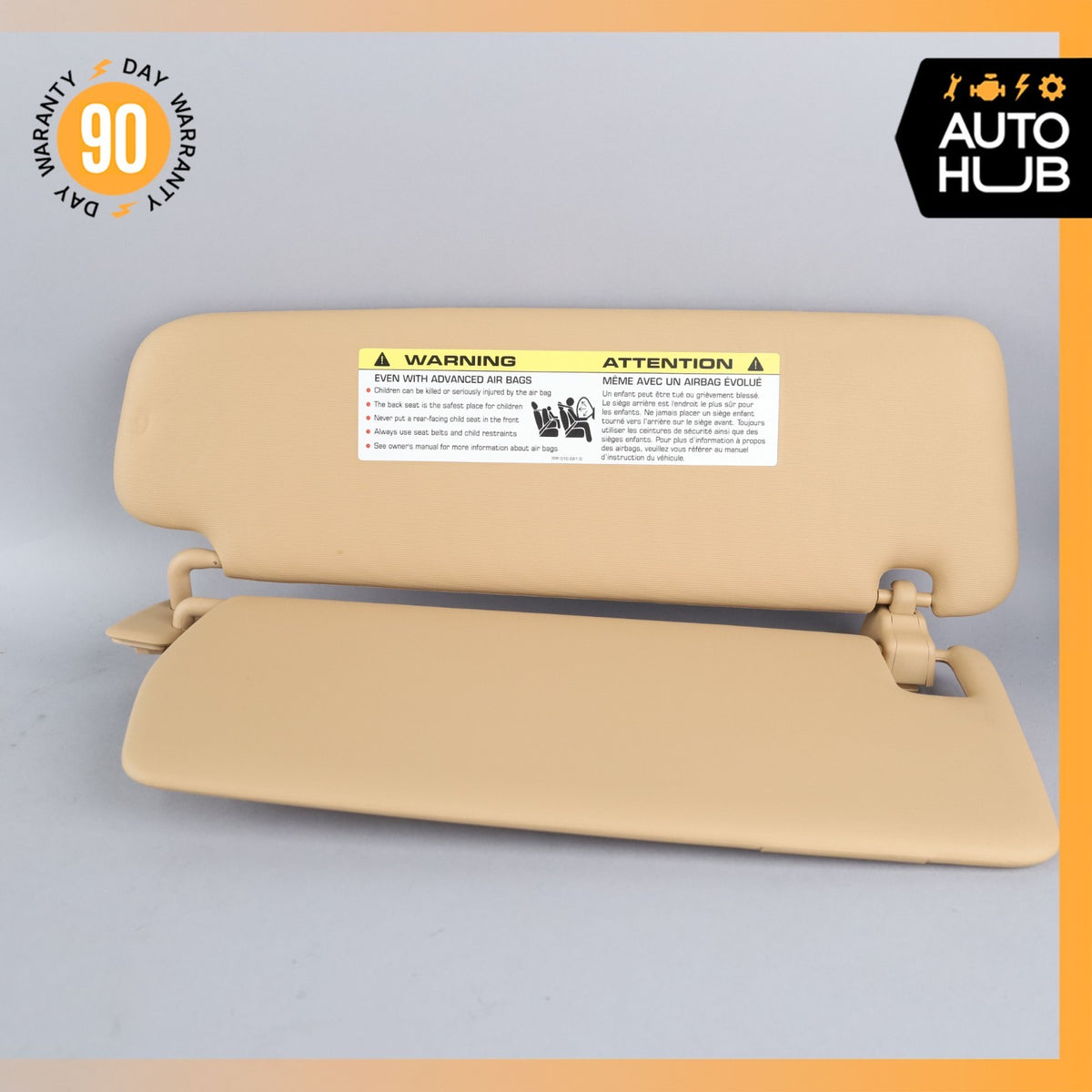 15-18 Porsche Cayenne 958 Sun Visor Sunvisor Front Left Luxor Beige OEM - photo 5