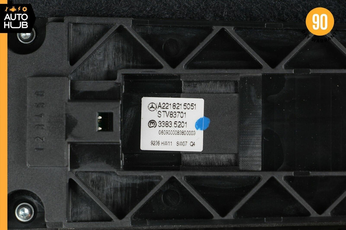 09-13 Mercedes W221 S400 S550 Front Left Side Window Control Switch Black OEM - photo 11
