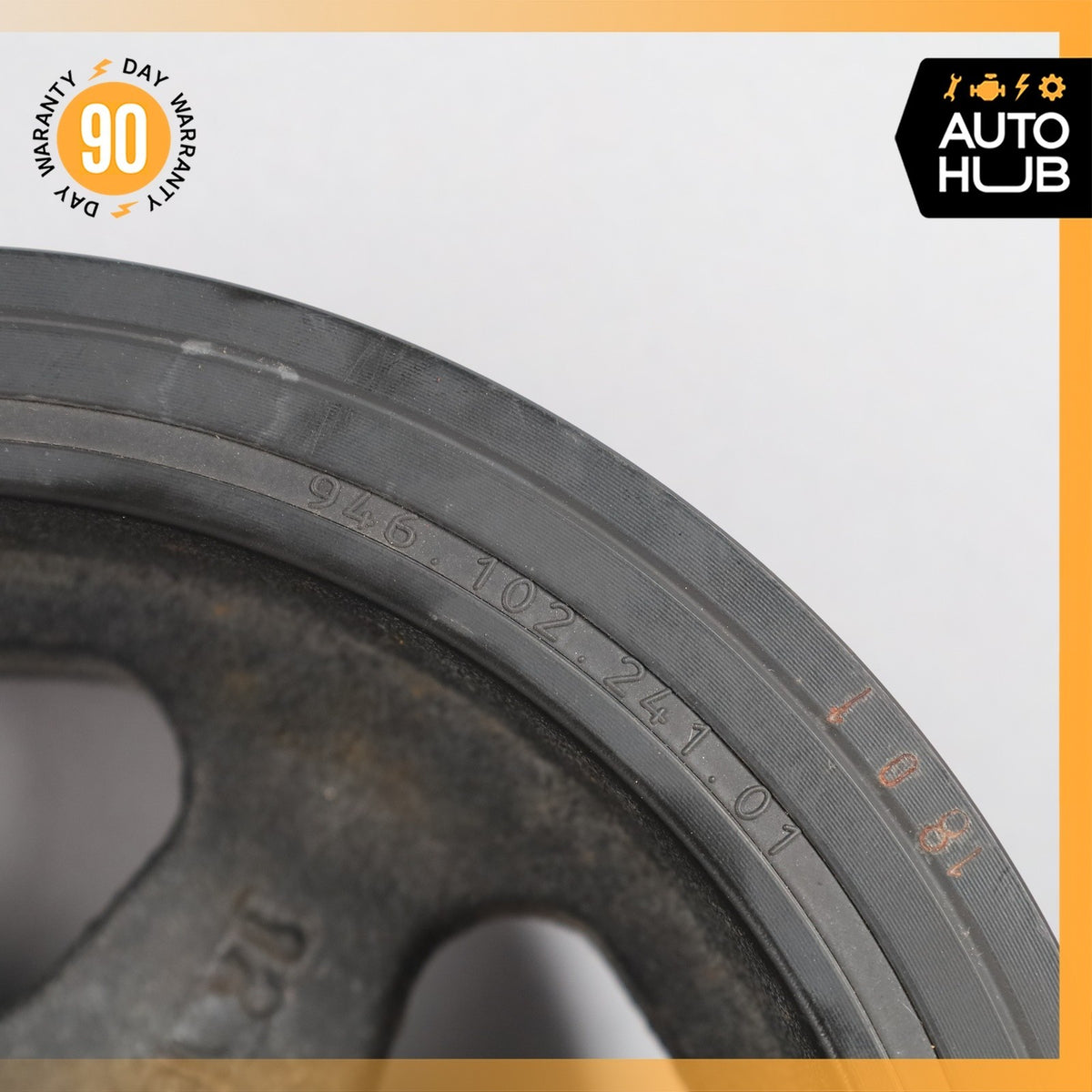 11-16 Porsche Panamera 970 3.6L V6 Crank Shaft Pulley Harmonic Dampener OEM 99k - photo 8