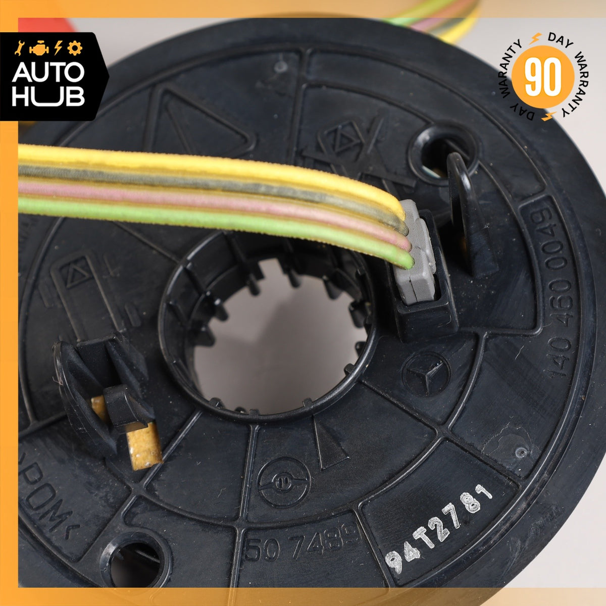 90-04 Mercedes W140 S320 SL320 Steering Column Angle Sensor Clock Spring OEM - photo 2