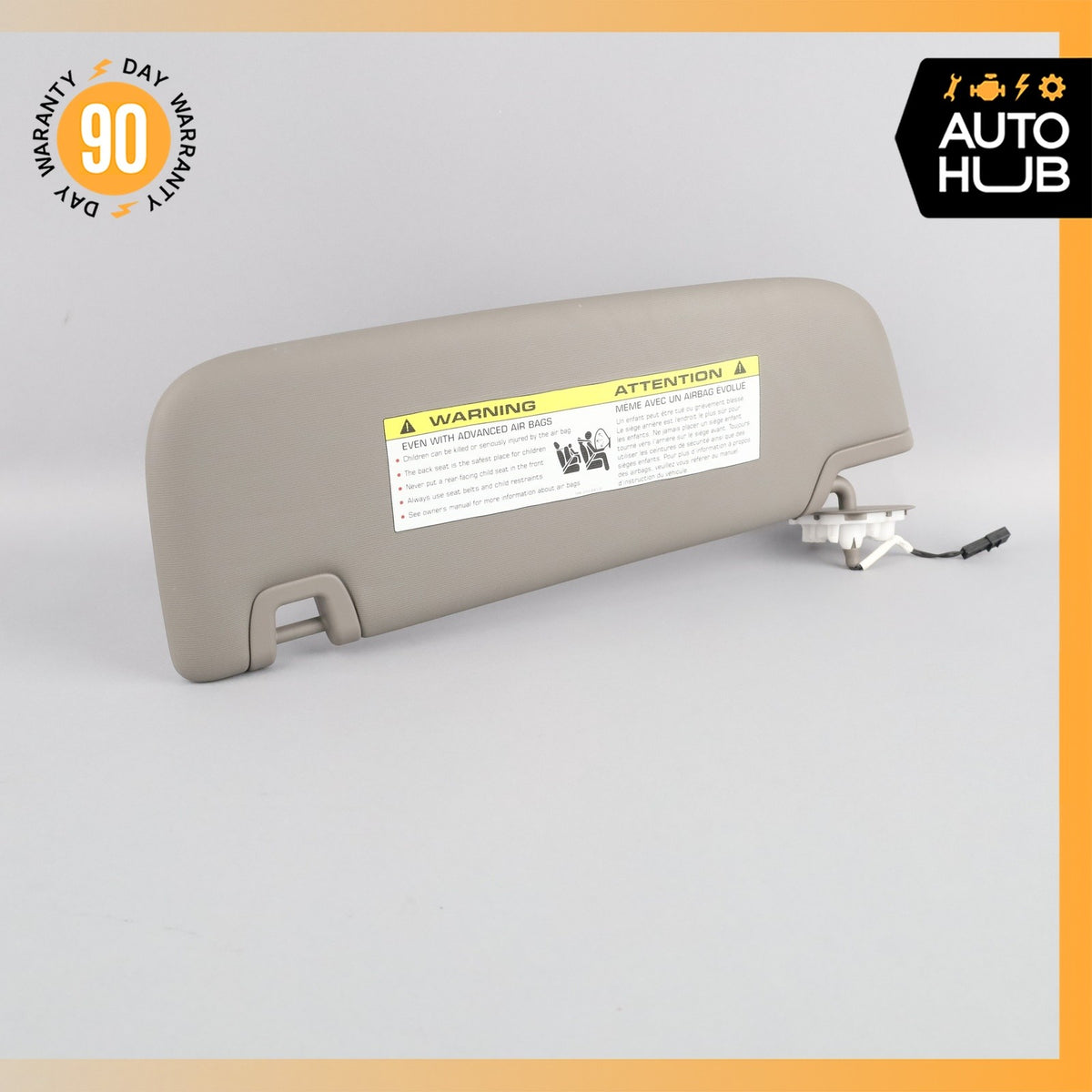 10-16 Porsche Panamera 970 Right Passenger Side Sun Visor Sunvisor Gray OEM - photo 3
