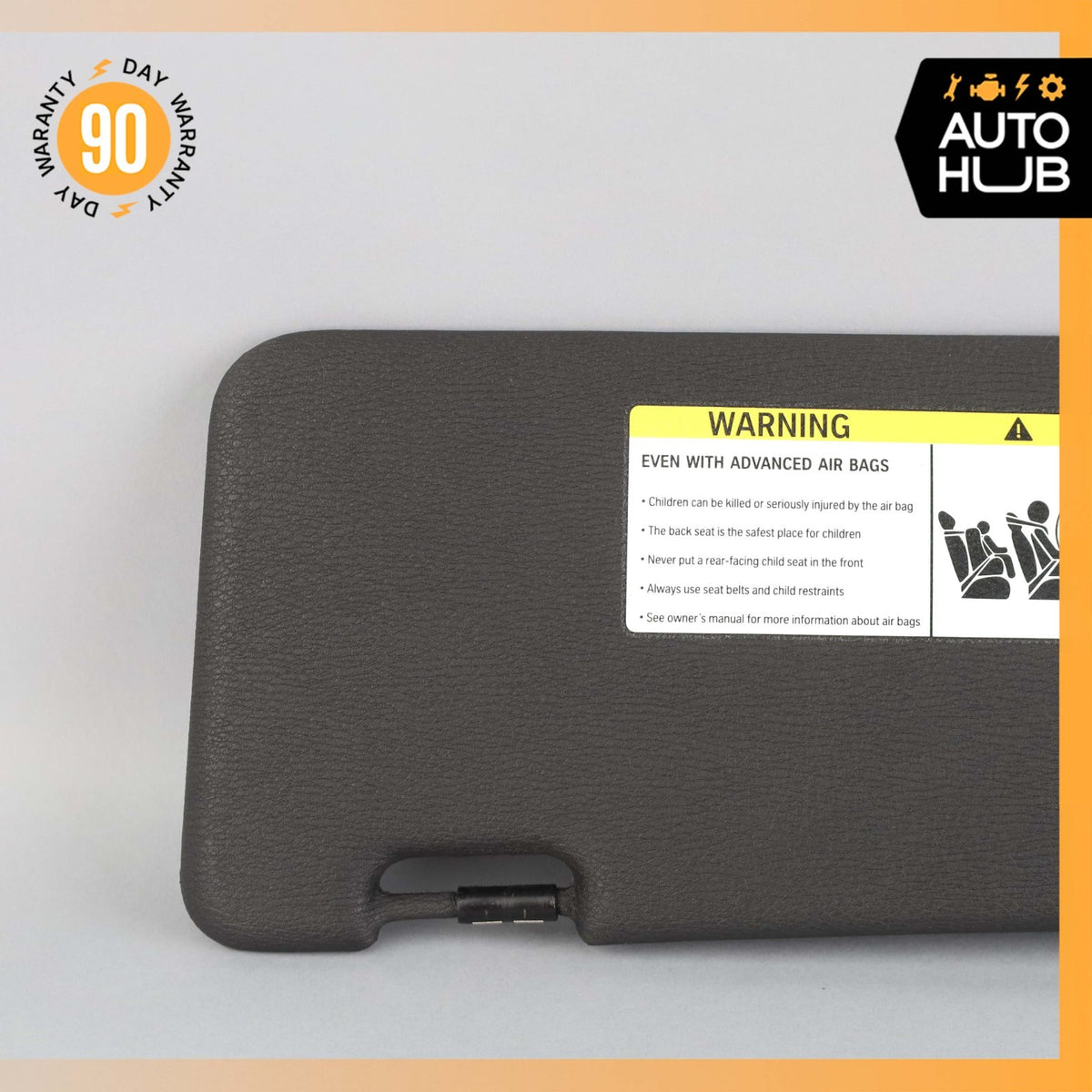 BMW E71 X6M Right Sunvisor Sun Visor Shade Black 7281665 OEM 62k - photo 3