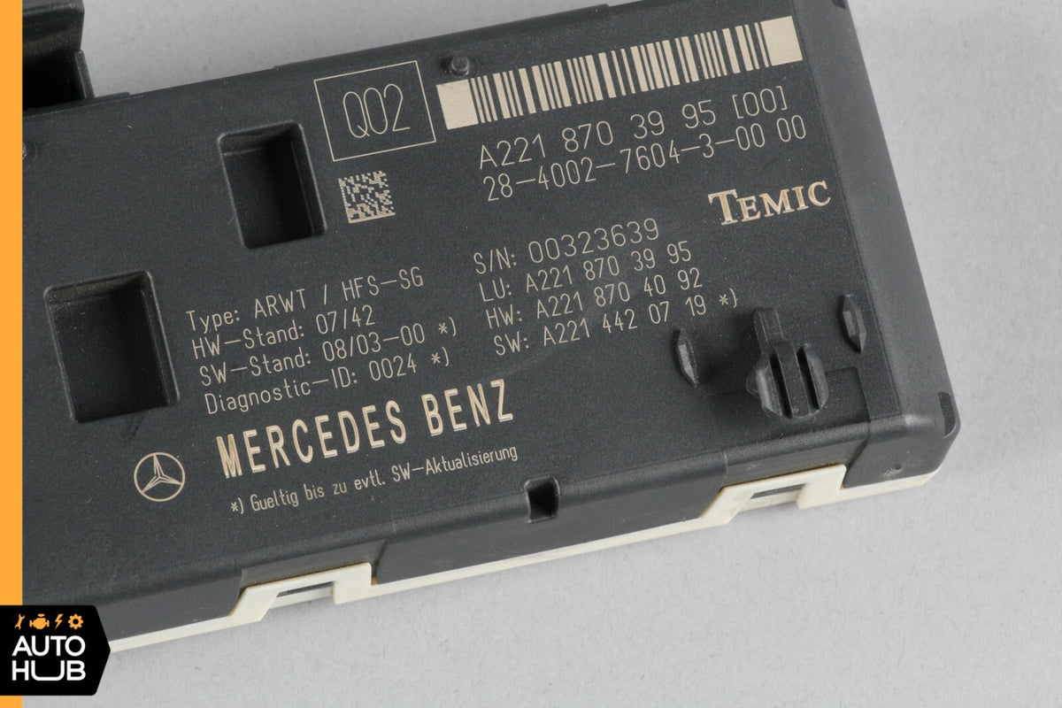 07-14 Mercedes W221 S550 CL63 Trunk Release Remote Open Close Module Unit OEM - photo 7
