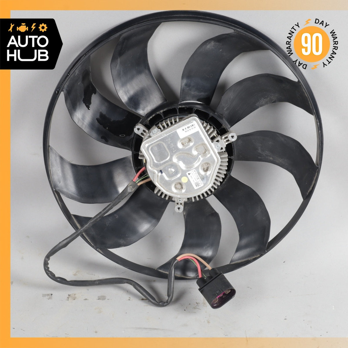 16-18 Audi 8V A3 E-Tron Engine Motor Radiator Cooling Fan Motor w/Blade OEM 78k - photo 2
