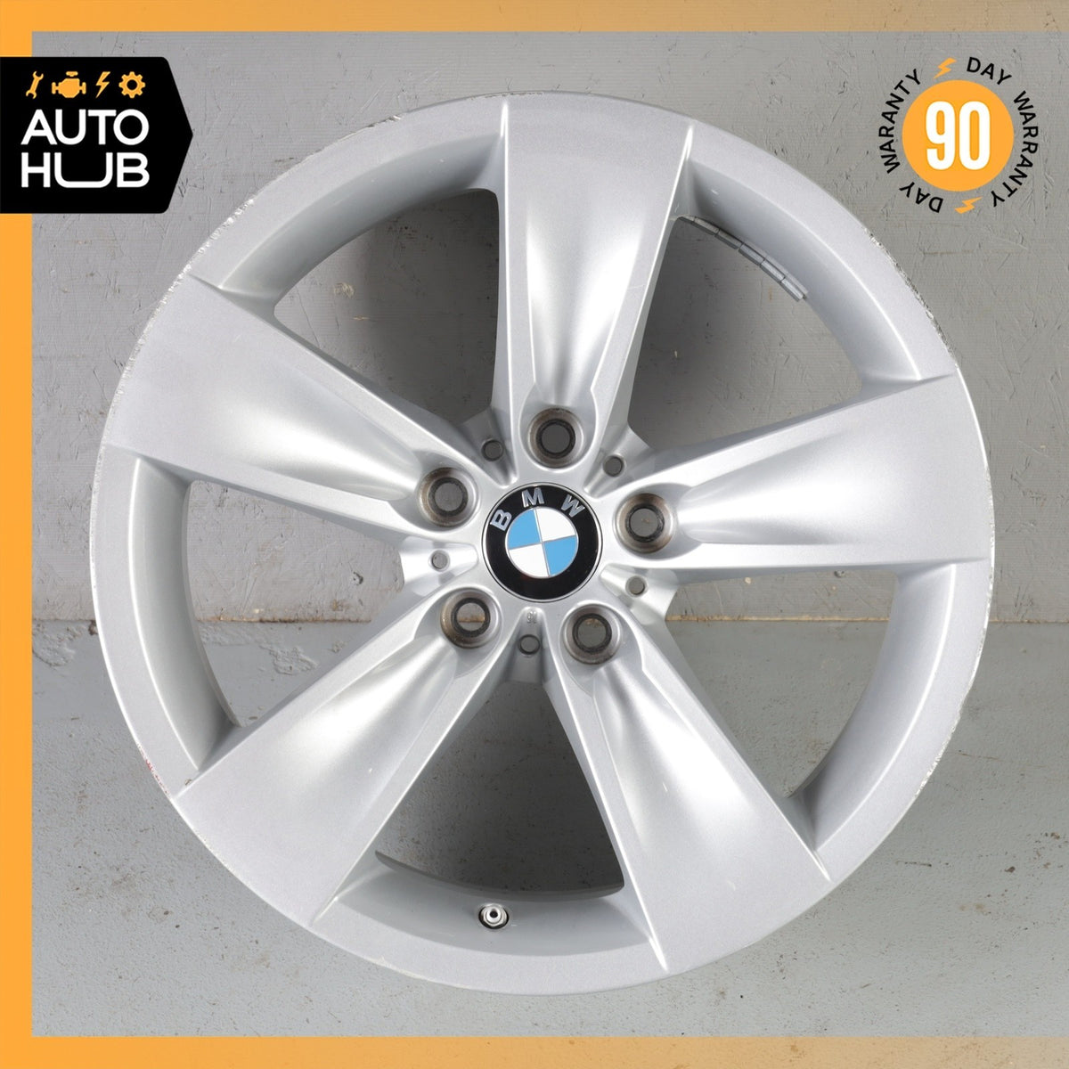 BMW E60 528i 535i 550i 8 x 18 18" Style 246 Wheel Rim Silver 6777349 OEM - photo 1