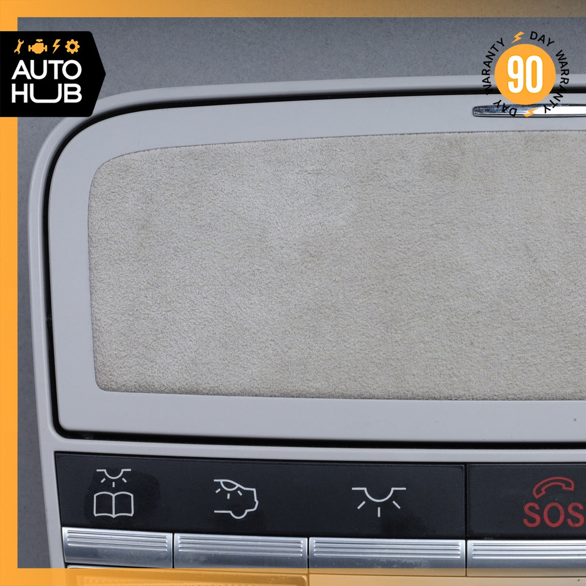 07-09 Mercedes W221 S600 S550 Overhead Dome Light Sunroof Control Suede Gray OEM - photo 6