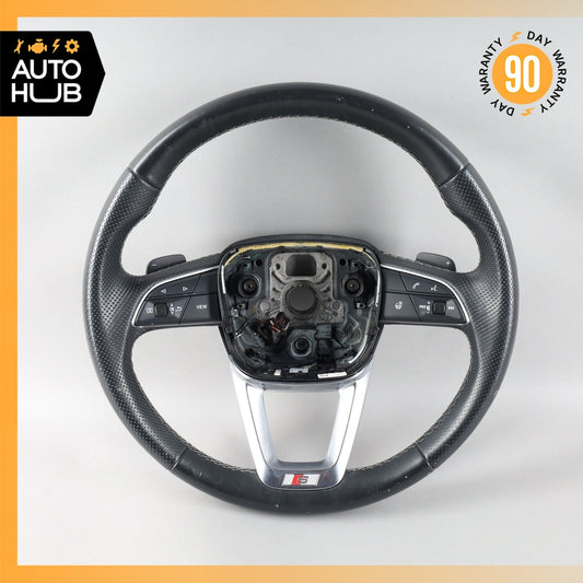 21-25 Audi B9 S5 S4 SQ5 S-Line Heated Steering Wheel w/ Paddle Shifters OEM 33k - photo 1