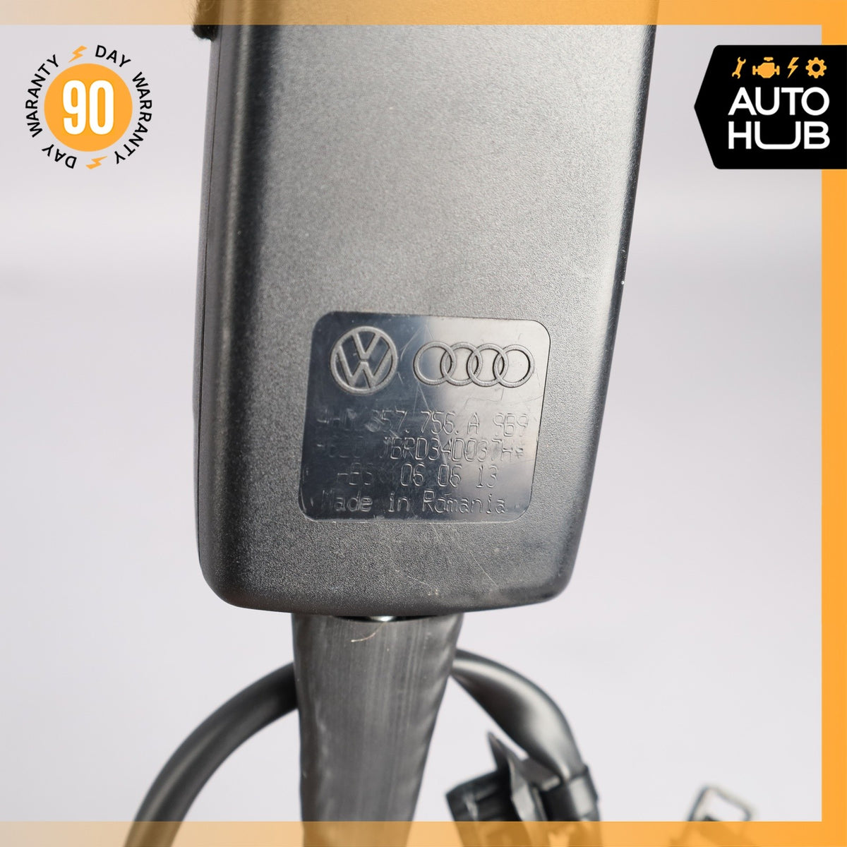 11-18 Audi D4 A8 Front Right Seat Belt Seatbelt Buckle OEM - photo 9