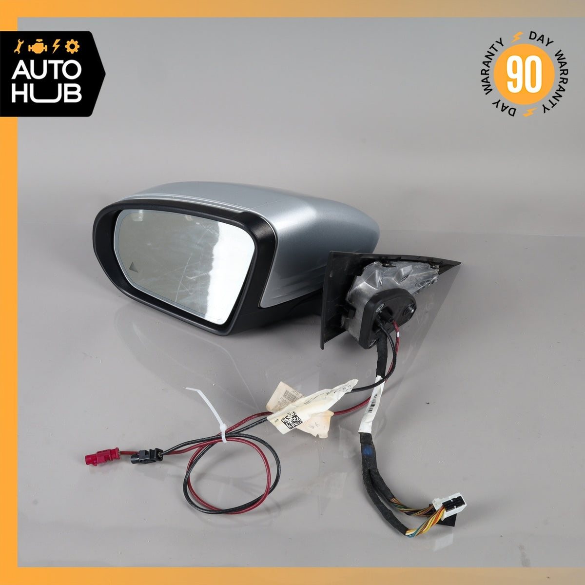 15-16 Mercedes W205 C300 Sedan Left Side Rear View Door Mirror w/ Blind Spot OEM - photo 2