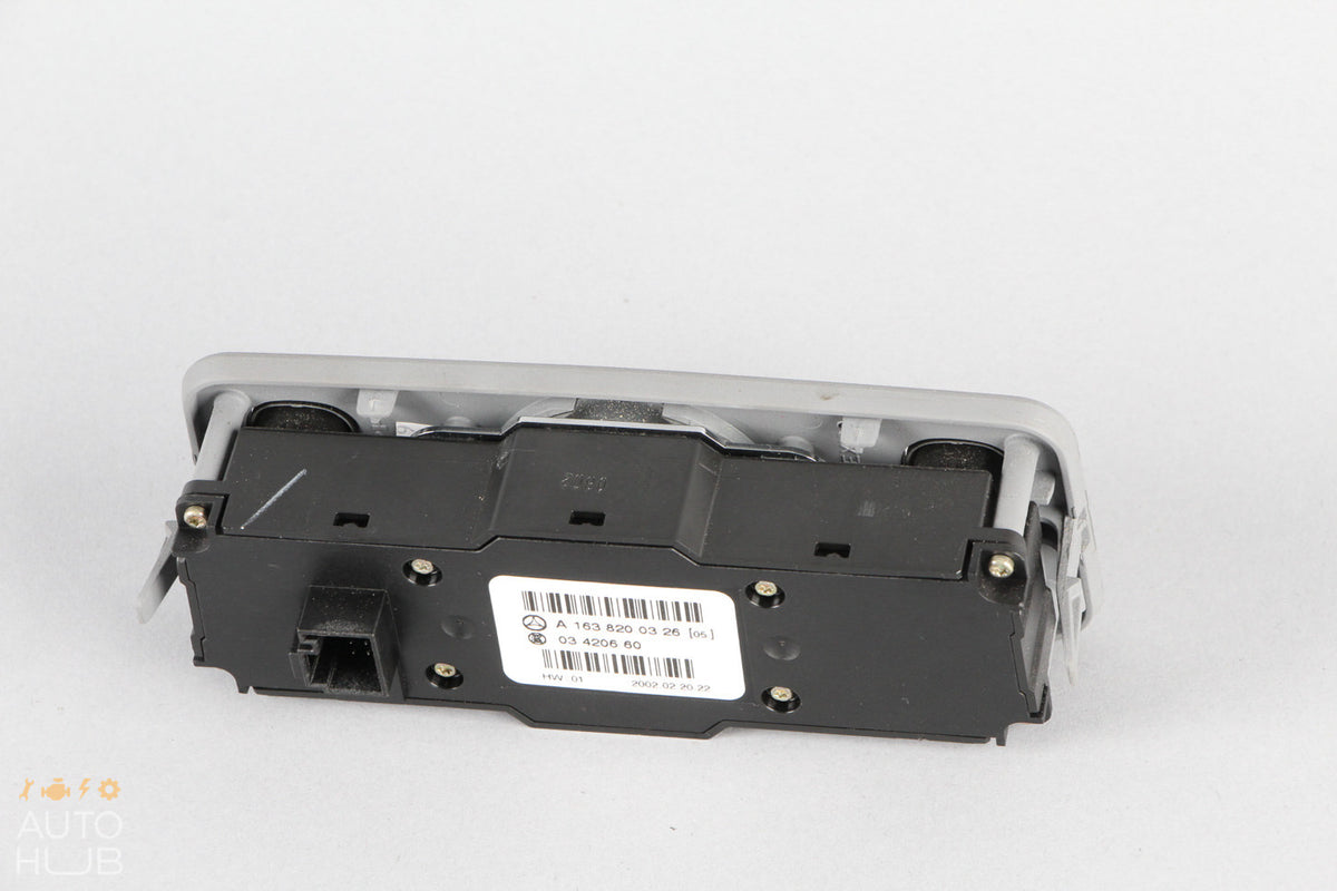 02-05 Mercedes W163 ML320 ML500 Rear Window Switch w/Climate 1638200326 OEM - photo 6