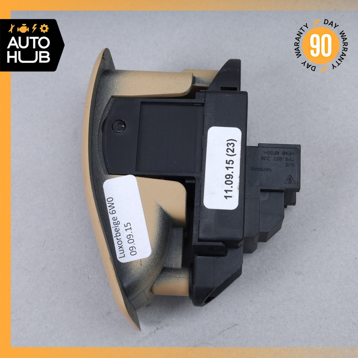 11-18 Porsche Cayenne 958 Electronic Parking Button Switch Beige OEM - photo 2