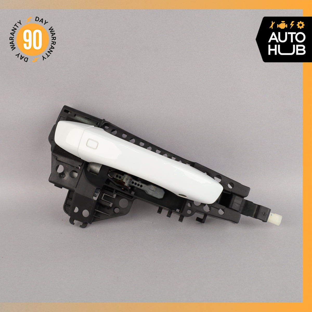 17-19 Audi 4M Q7 Right Passenger Side Exterior Door Handle White OEM 87k - photo 2