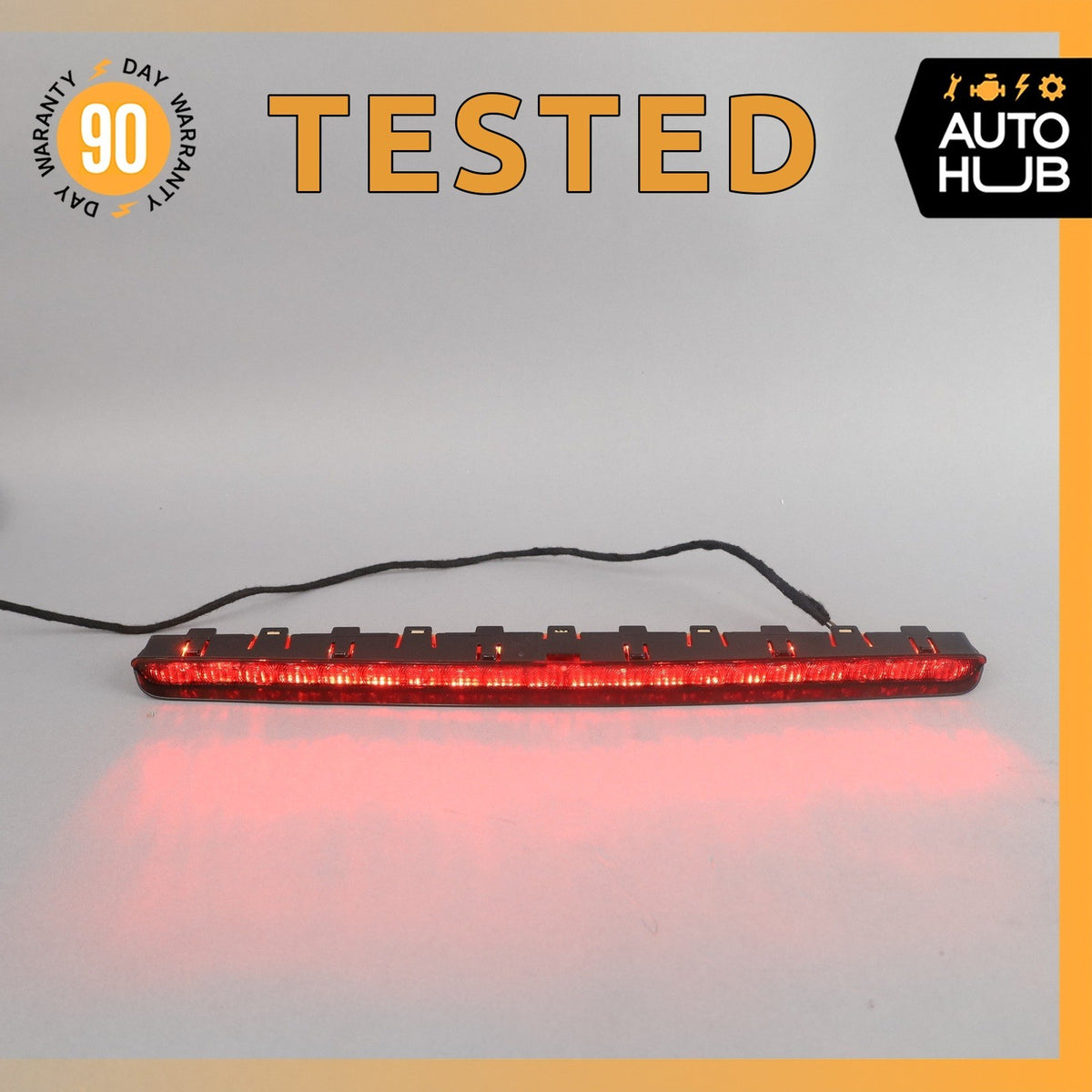 07-14 Mercedes W221 S550 S63 AMG CL550 Rear 3RD Third Brake Stop Light Black OEM - photo 1