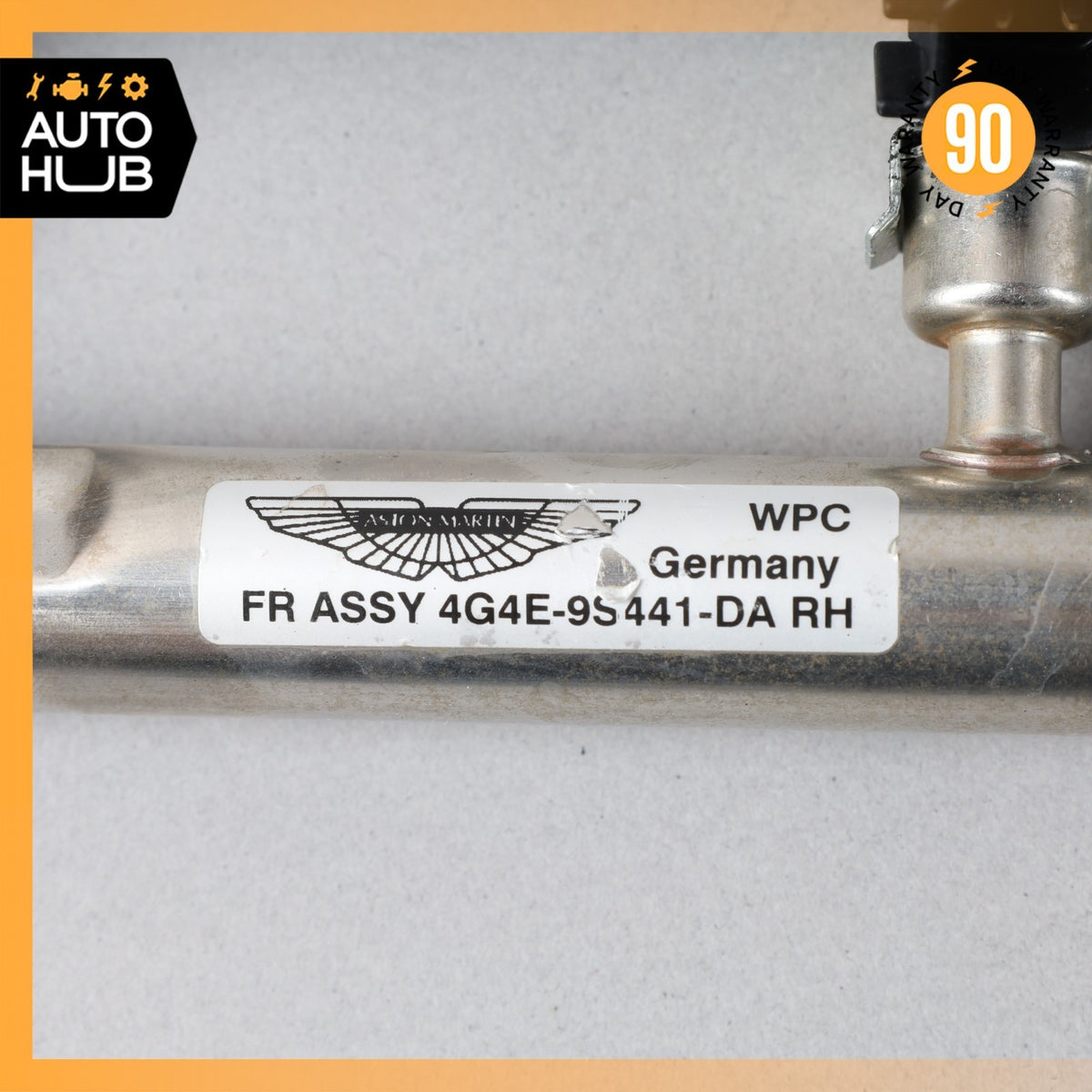10-17 Aston Martin DB9 Rapide Left Side Fuel Injector Rail w/Injectors OEM - photo 19