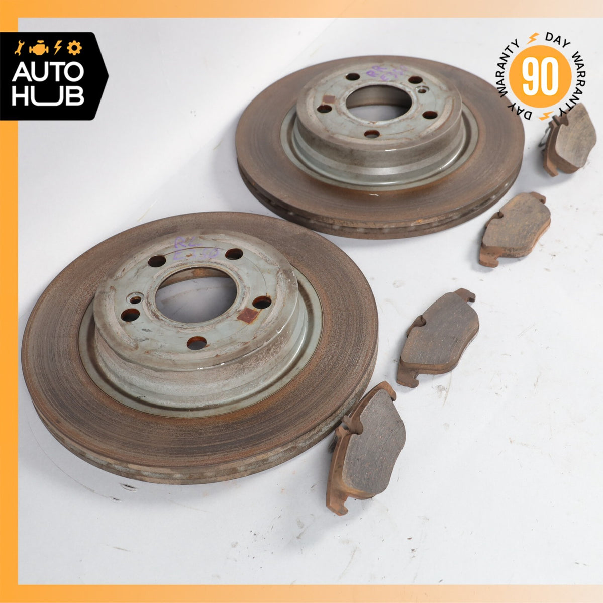 08-17 Mercedes W207 E350 E400 C350 Rear Brake Rotor Left and Right Set OEM - photo 10