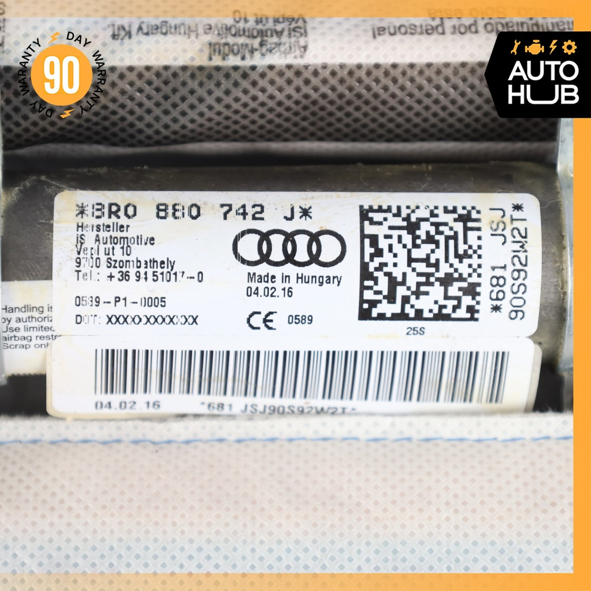 11-17 Audi 8R Q5 SQ5 Roof Curtain Airbag Air Bag Right Passenger Side OEM - photo 10