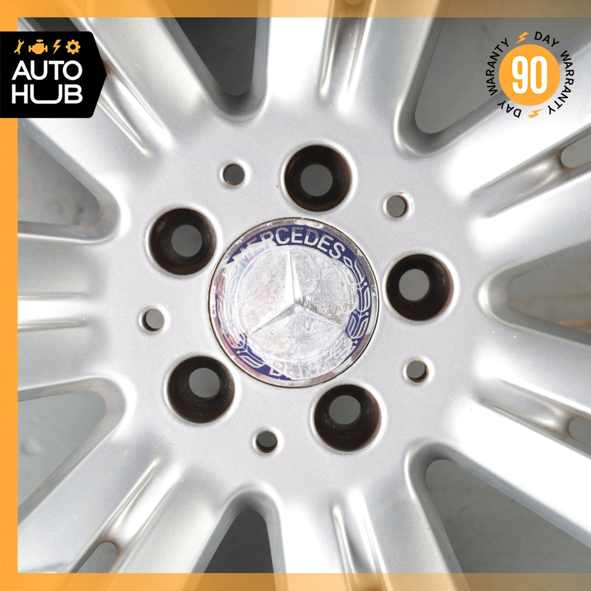Mercedes W221 S400 S550 CL550 8.5 x 18 18" Wheel Rim Silver 2214017402 OEM - photo 6