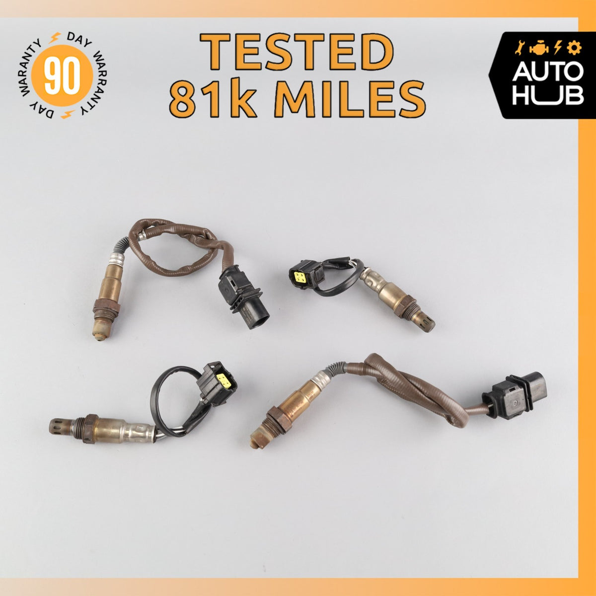 Mercedes W207 E350 CLS550 Oxygen O2 Sensor Lambda Set of 4 OEM 81k - photo 1