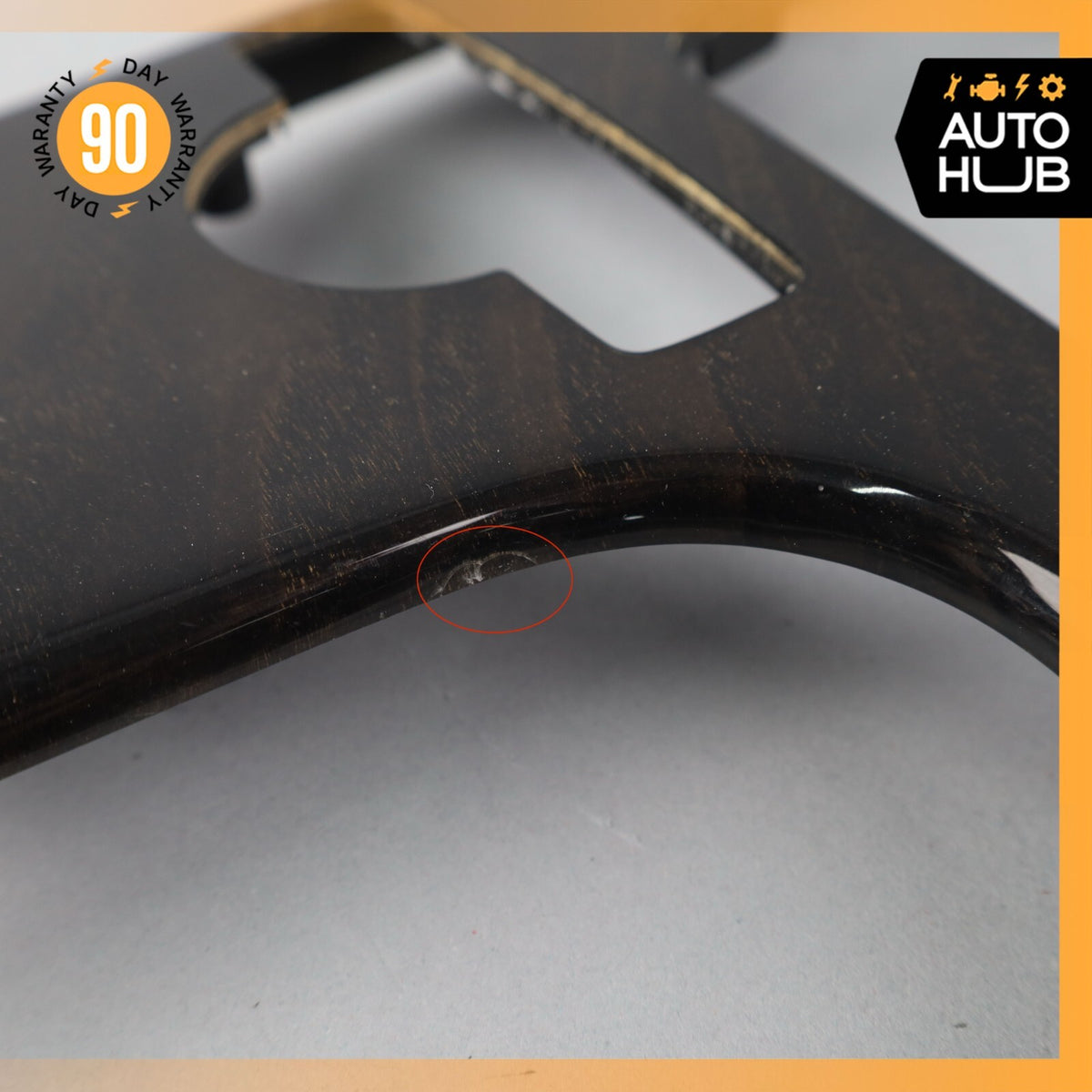 12-16 Mercedes R172 SLK250 Center Console Trim Bezel Black Ash Wood OEM 40k - photo 9