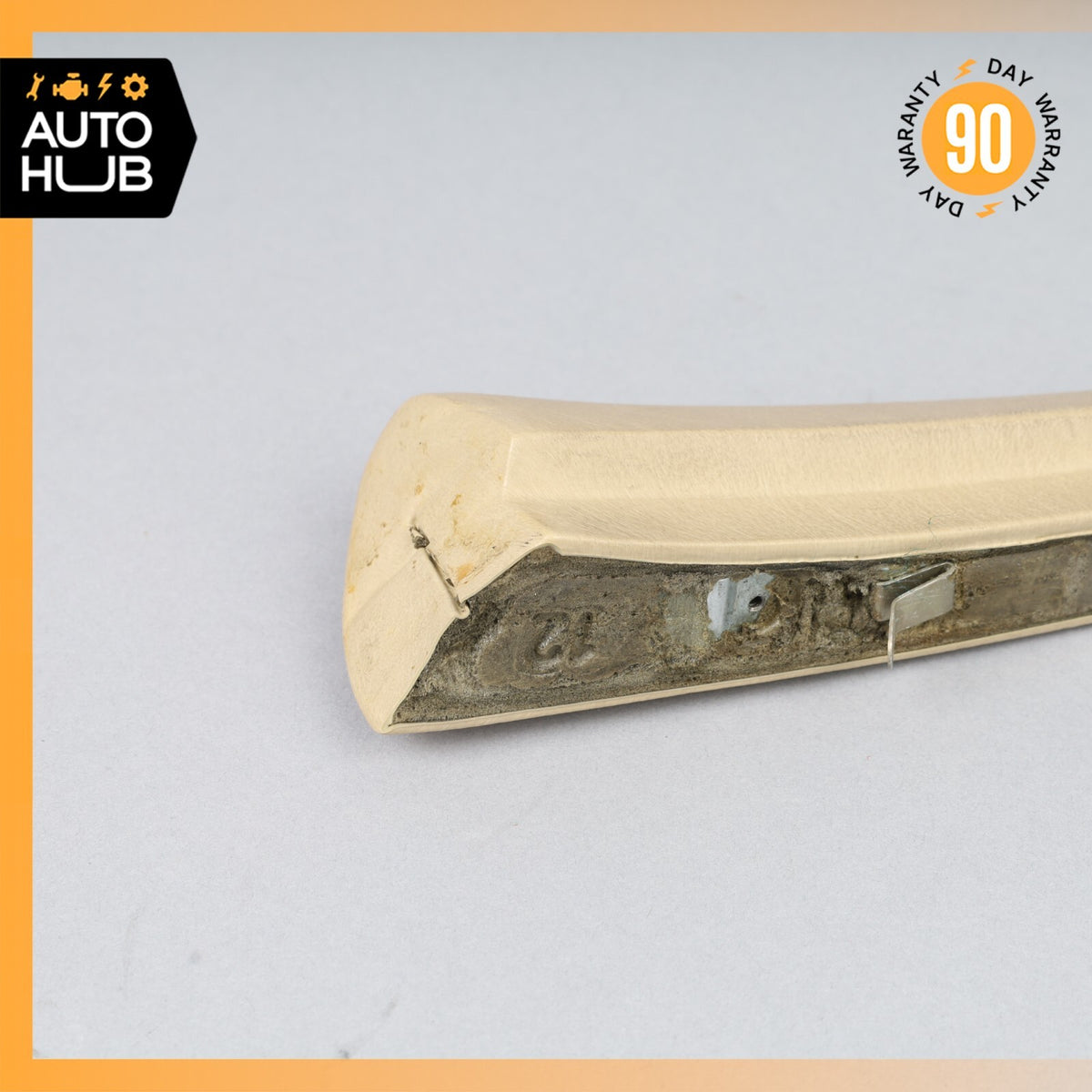 Mercedes W126 420SEL Front Right Door Window Panel Trim Beige OEM - photo 8