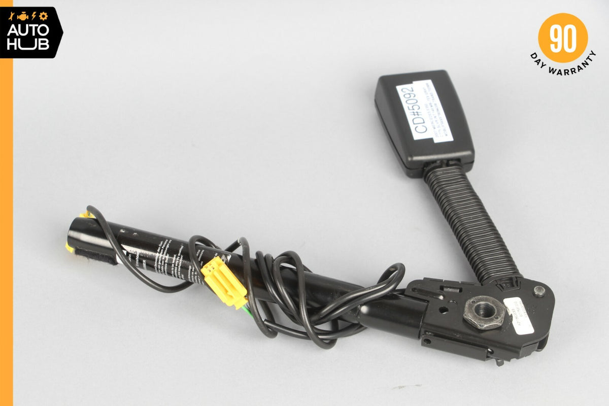07-09 Mercedes W211 E350 CLS550 Front Right Side Seat Belt Buckle Black OEM - photo 8