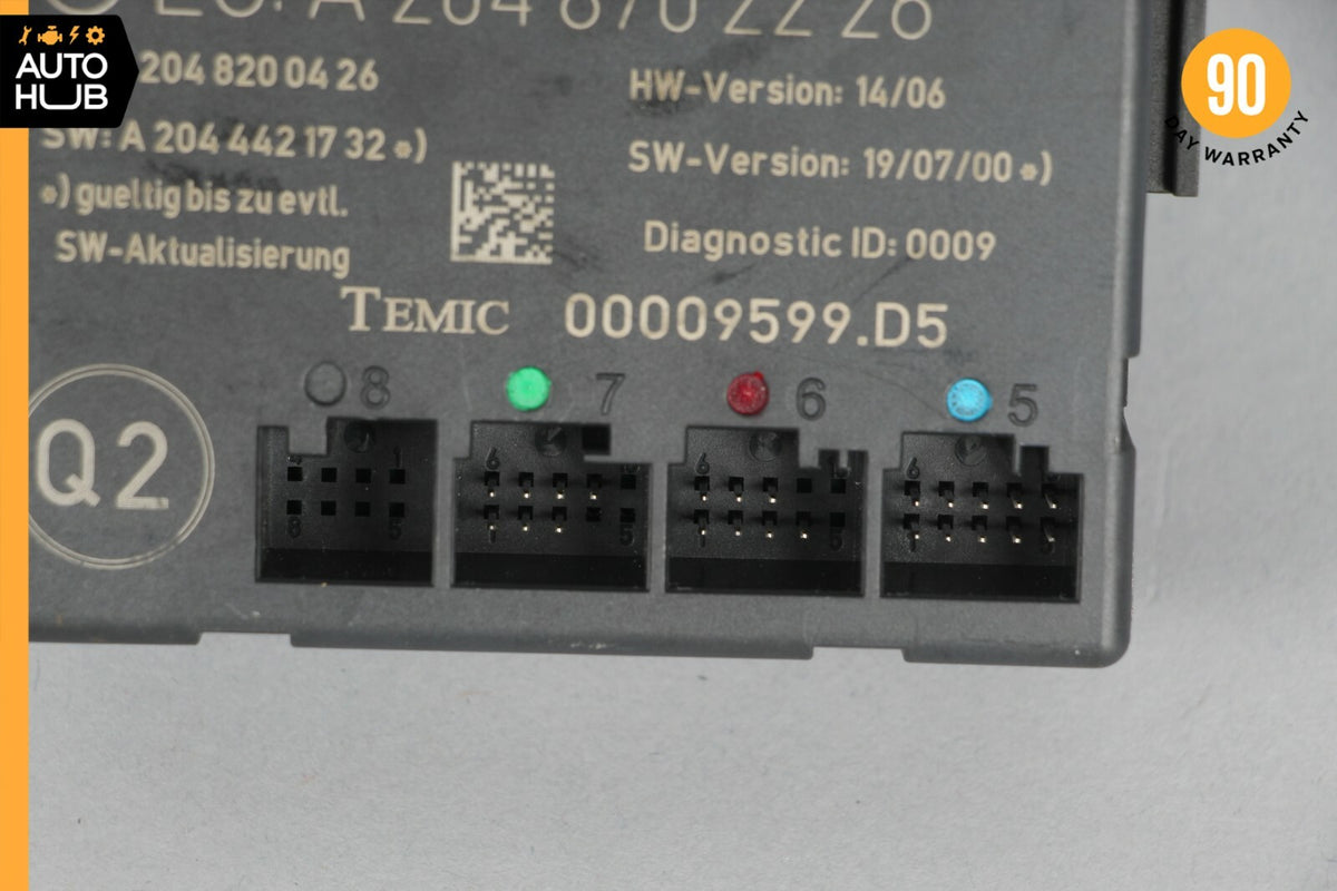 08-18 Mercedes W204 C63 C250 E400 Front Right Side Door Control Module OEM 72k - photo 10