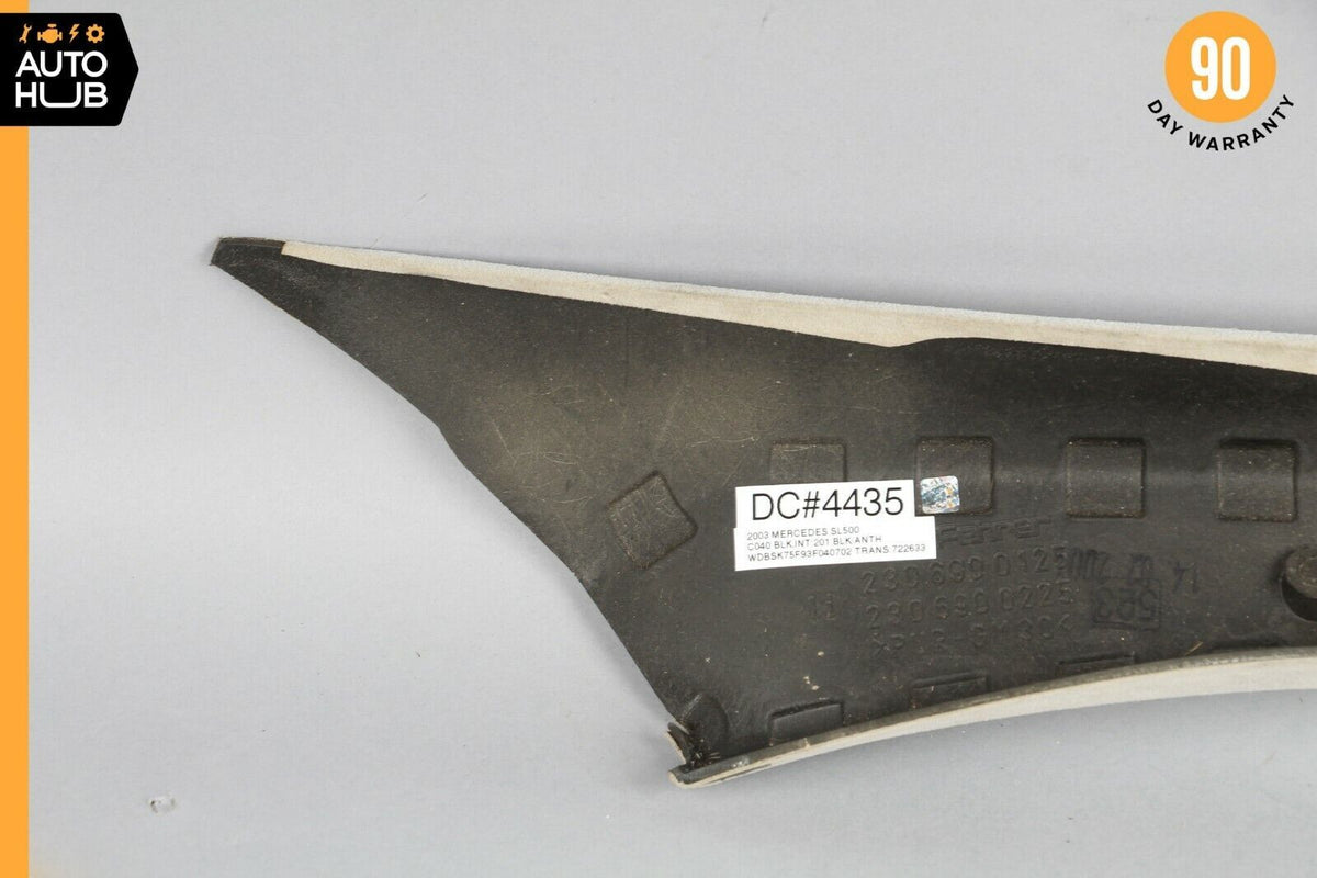 03-12 Mercedes R230 SL500 SL55 Front Left Interior Trim Panel A Pillar Suede OEM - photo 7