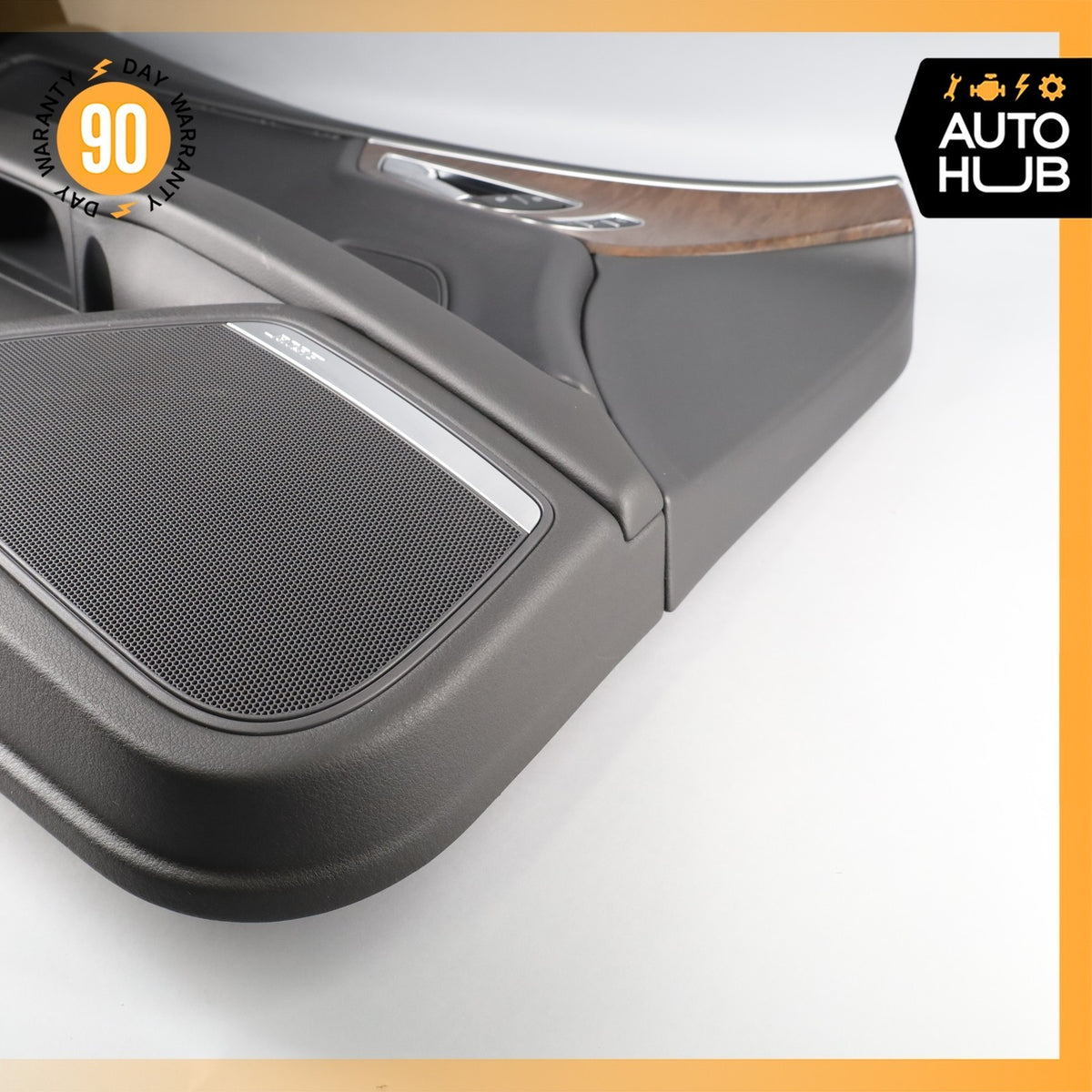12-18 Audi 4G8 A7 Front Left Driver Door Panel Cover Trim Black Wood OEM - photo 16