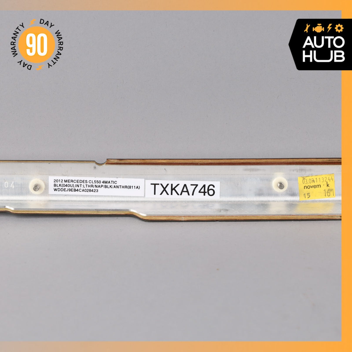 07-14 Mercedes W216 CL550 CL600 Front Right Passenger Side Door Trim Wood OEM - photo 7